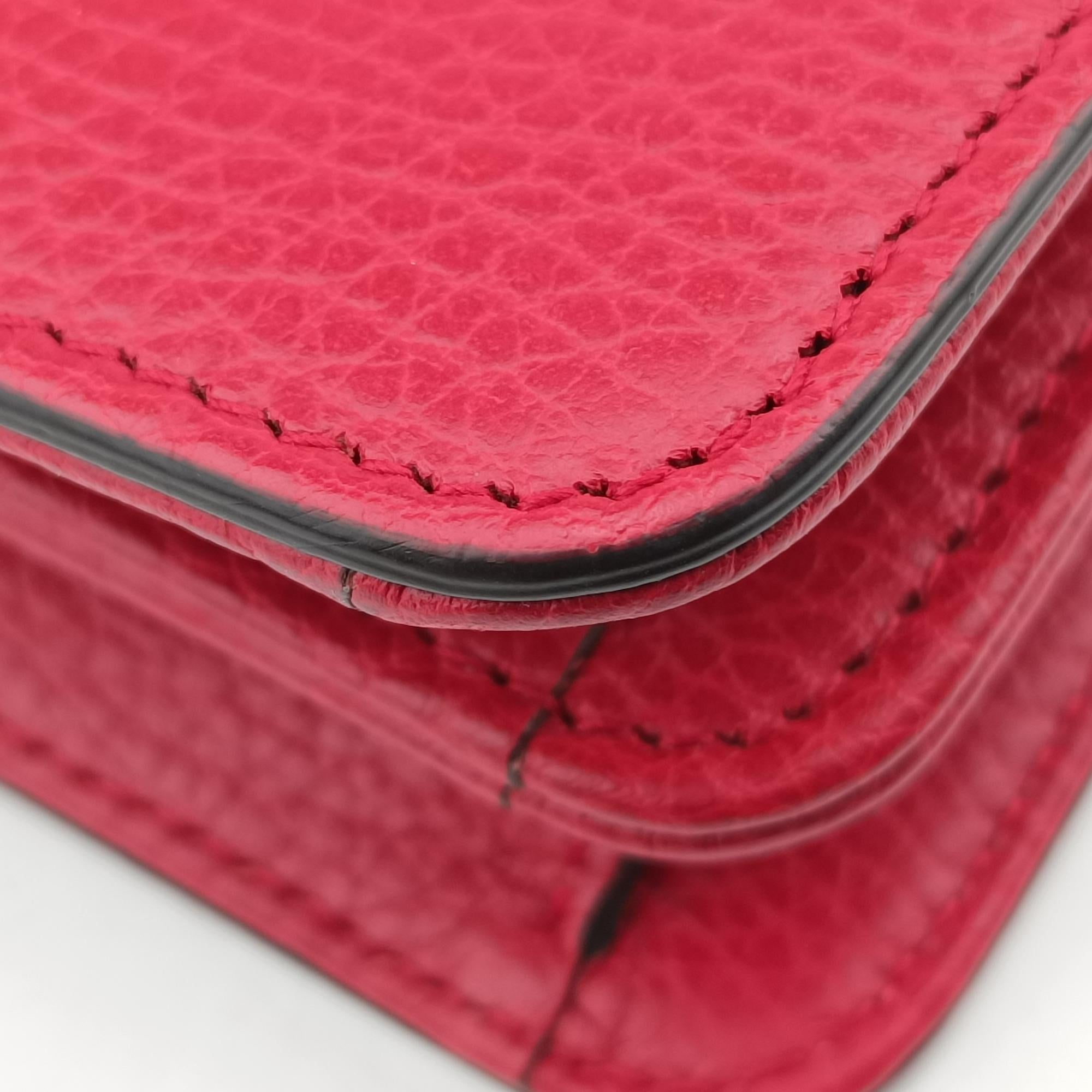 Pre-owned Gucci Interlocking G Red Leather 510304 shoulderbag | stylenewstar