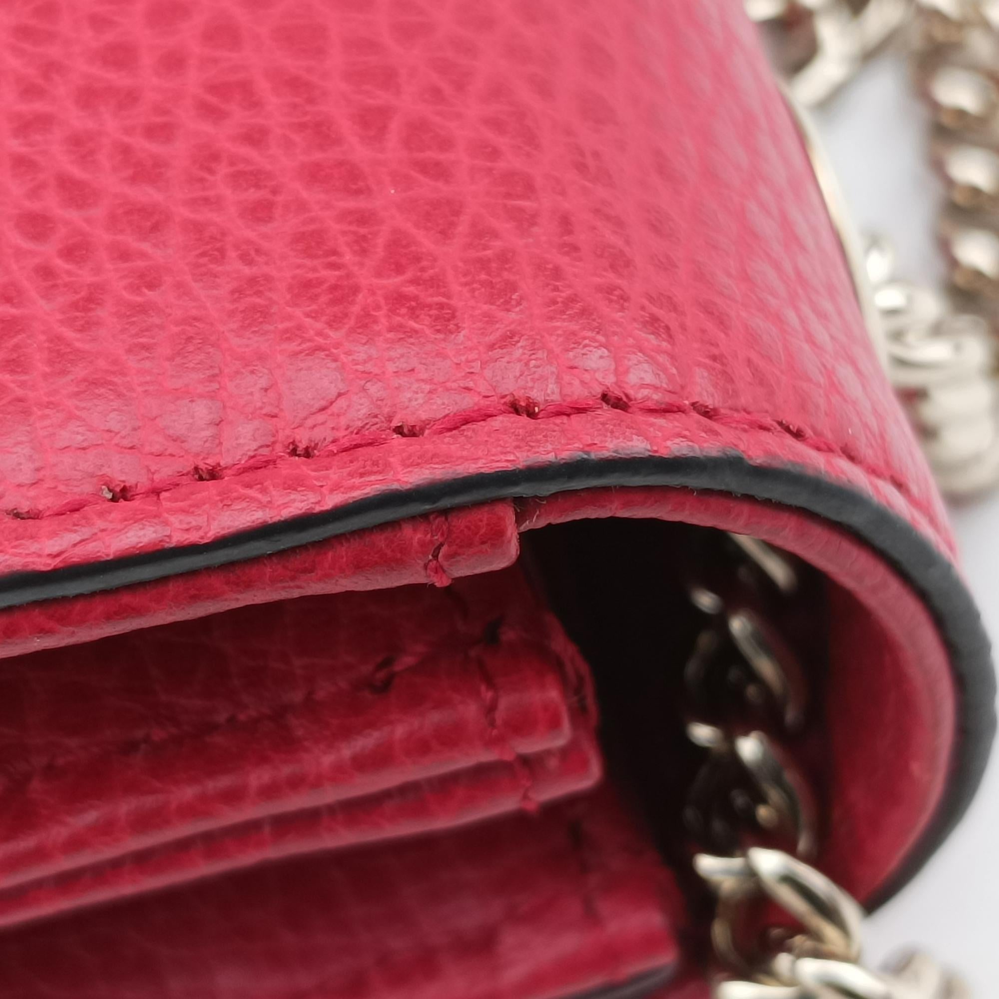 Pre-owned Gucci Interlocking G Red Leather 510304 shoulderbag | stylenewstar