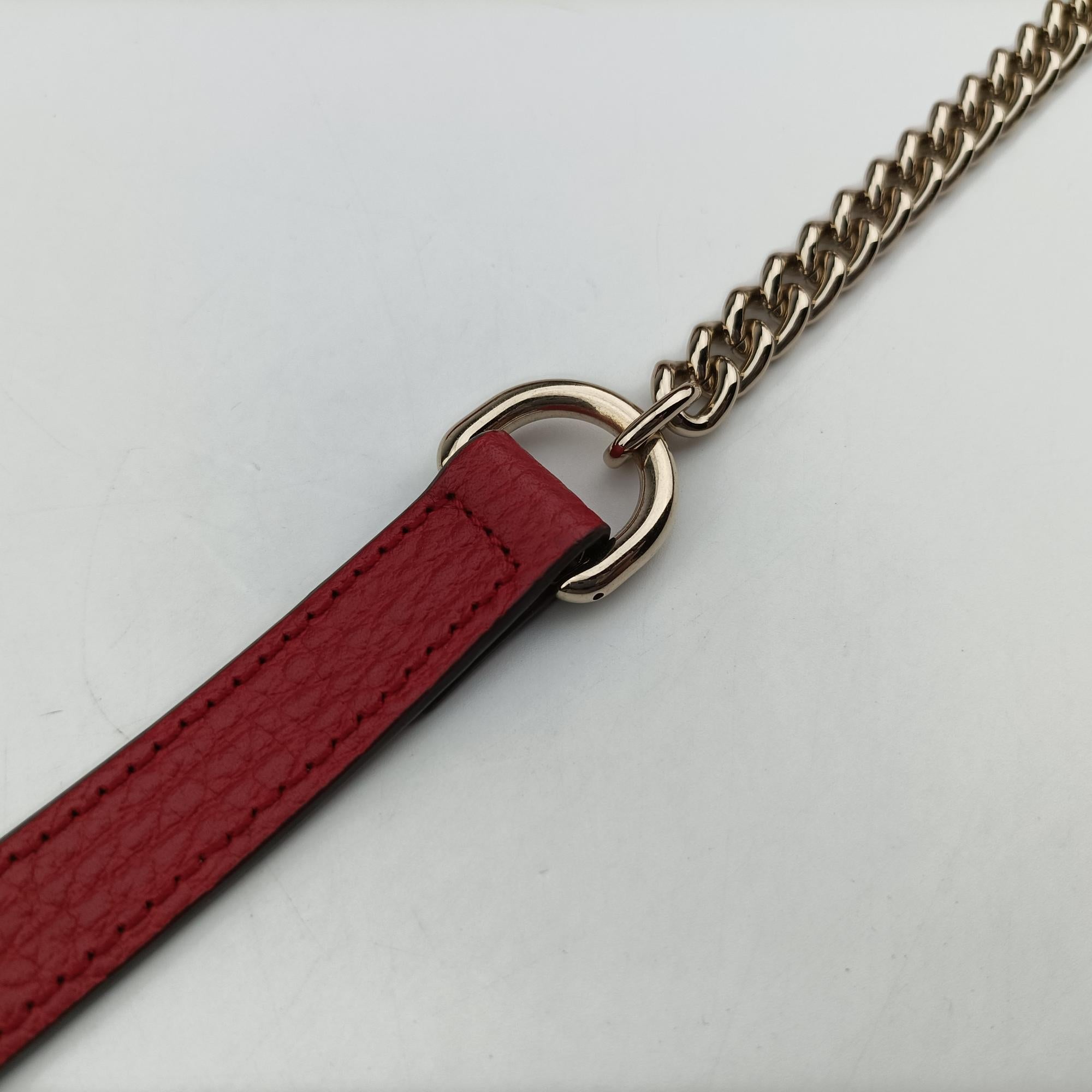 Pre-owned Gucci Interlocking G Red Leather 510304 shoulderbag | stylenewstar