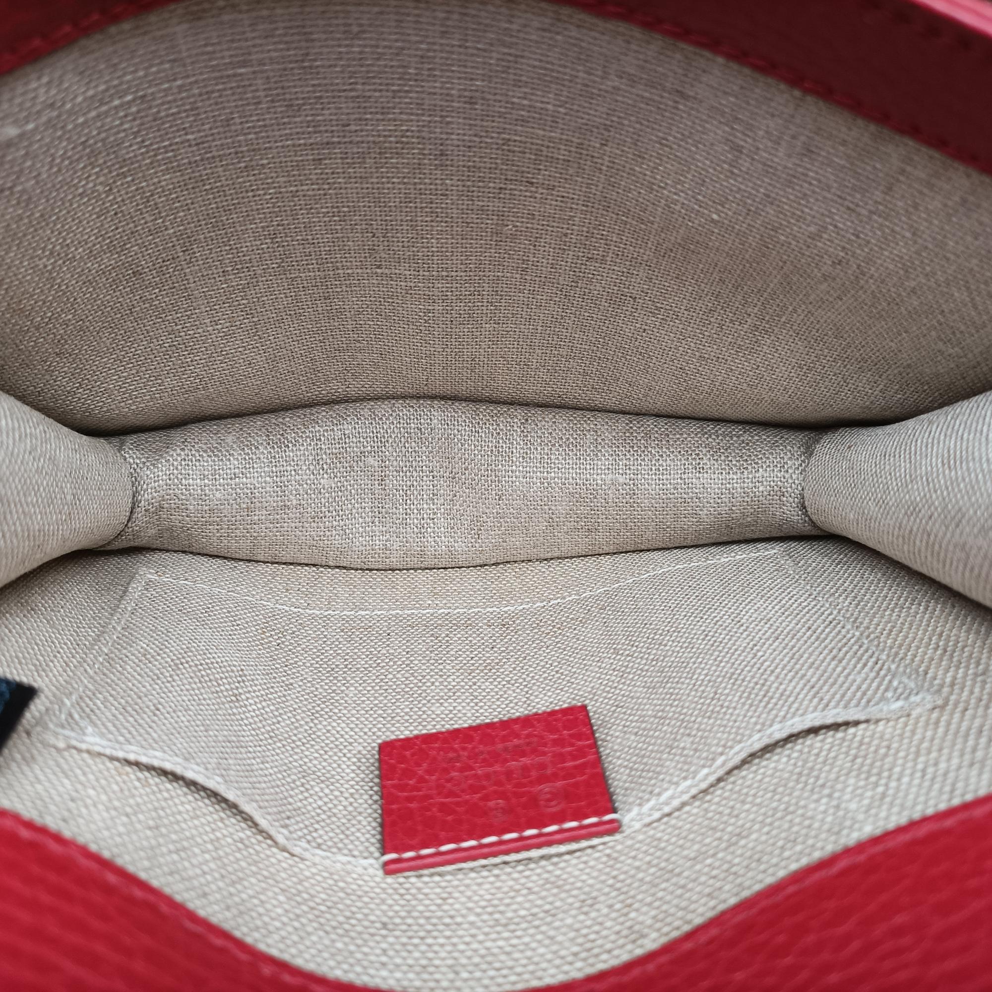Pre-owned Gucci Interlocking G Red Leather 510304 shoulderbag | stylenewstar