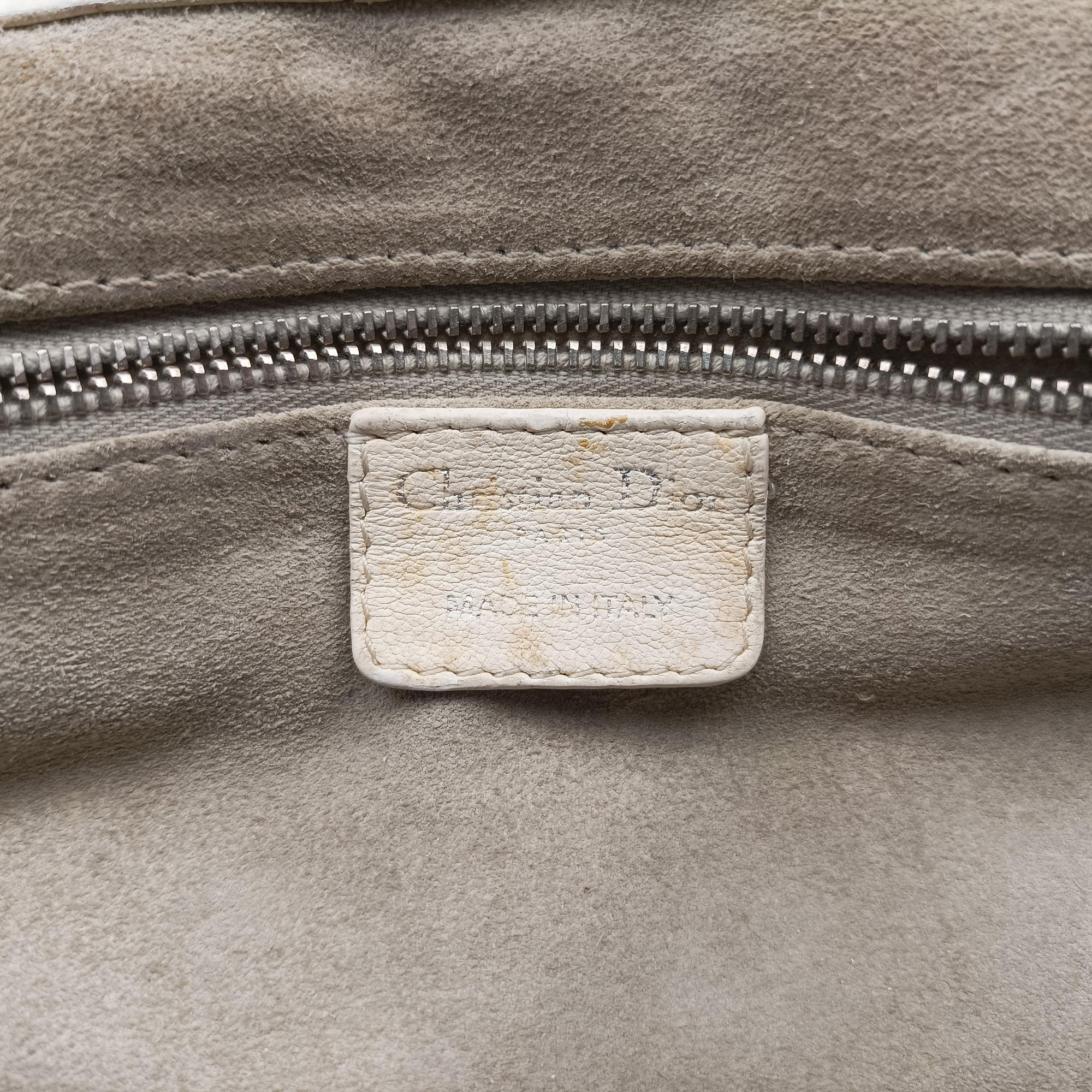 Pre-owned Christian Dior Jazz Club White leather  shoulderbag | stylenewstar