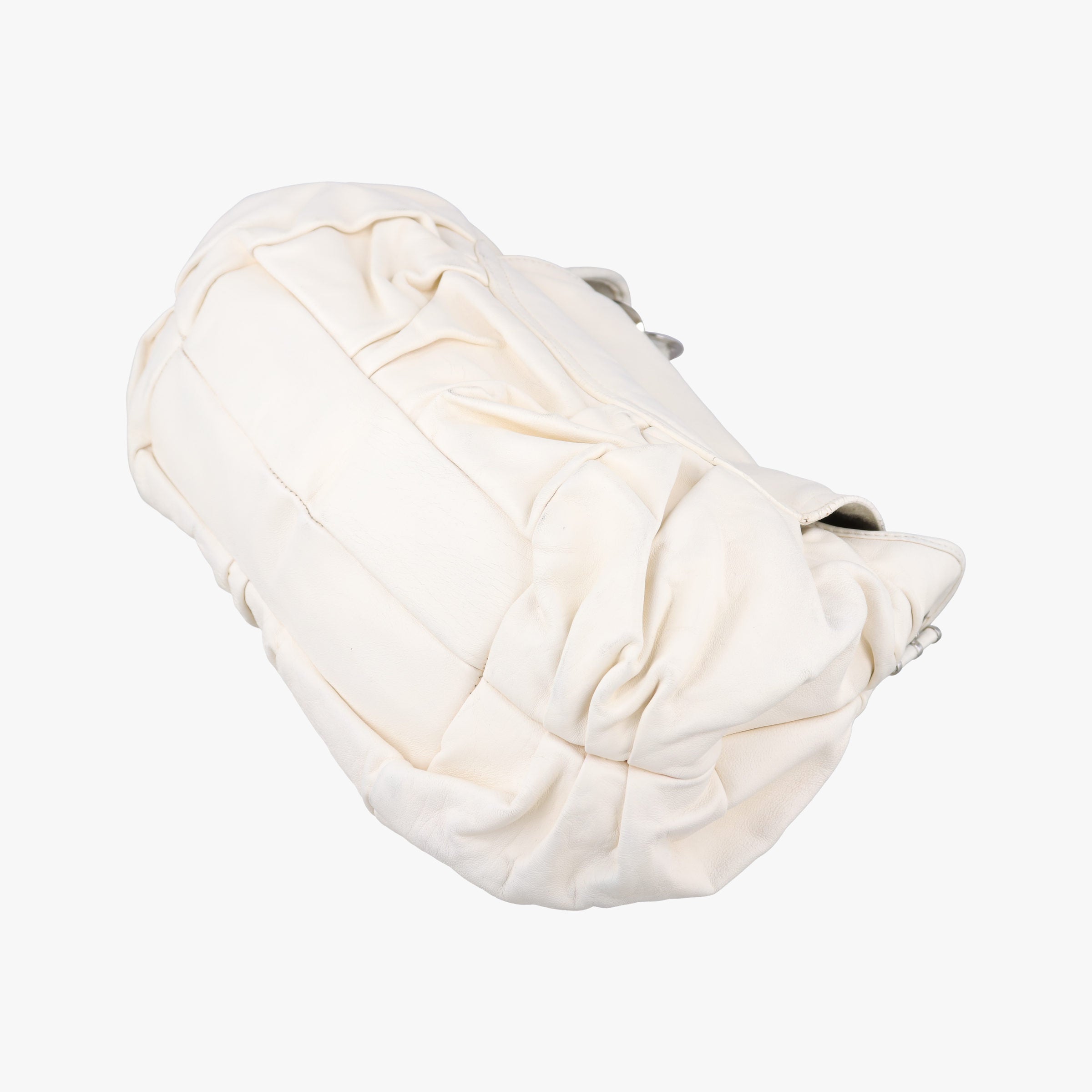 Pre-owned Christian Dior Jazz Club White leather  shoulderbag | stylenewstar