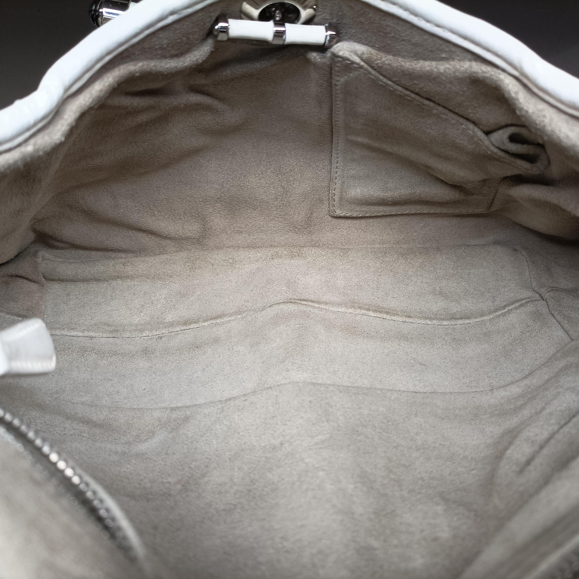 Pre-owned Christian Dior Jazz Club White leather  shoulderbag | stylenewstar