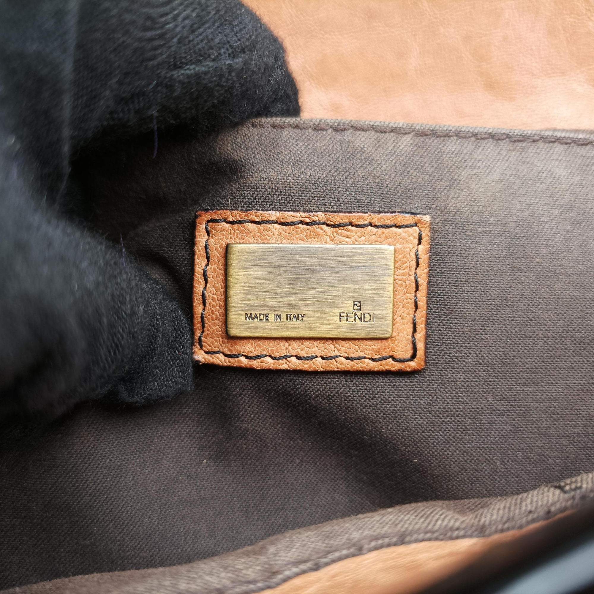 Secondhand Fendi B Bag Black×Brown Leather×patent 8BN165 shoulderbag | stylenewstar