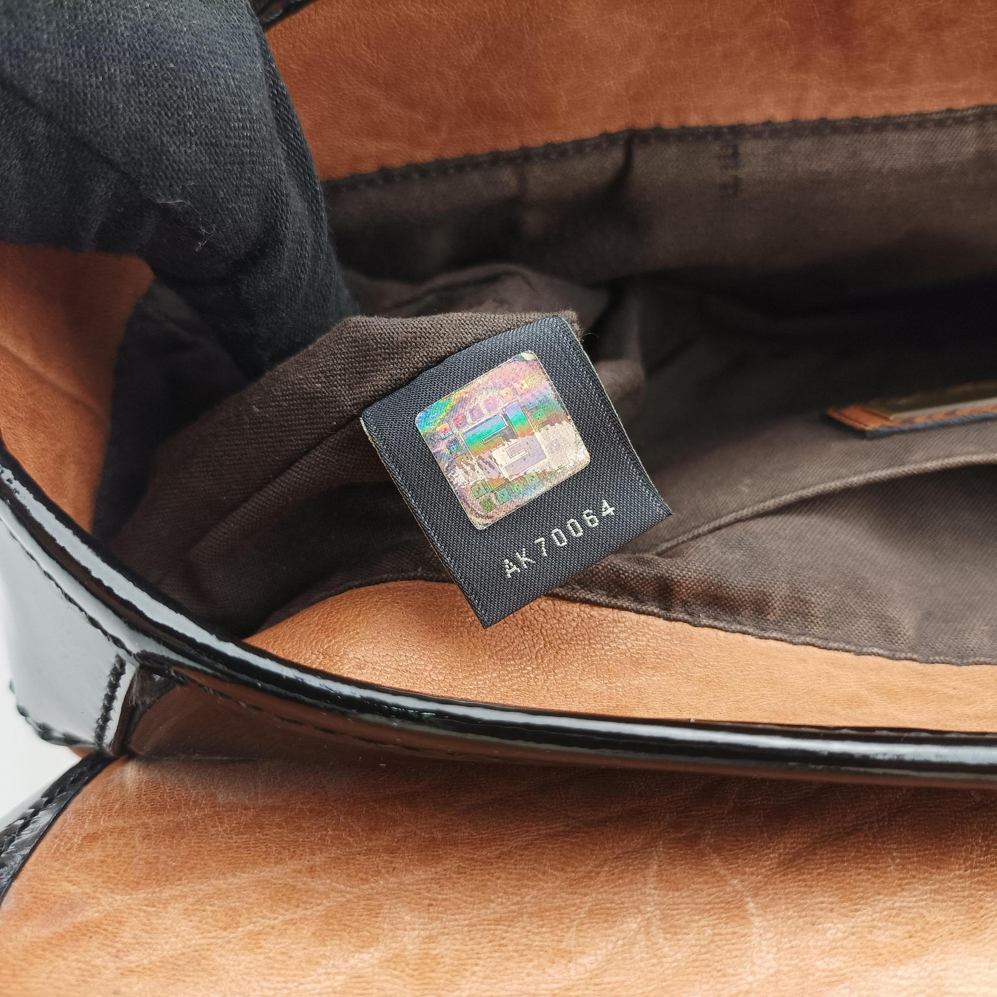 Secondhand Fendi B Bag Black×Brown Leather×patent 8BN165 shoulderbag | stylenewstar