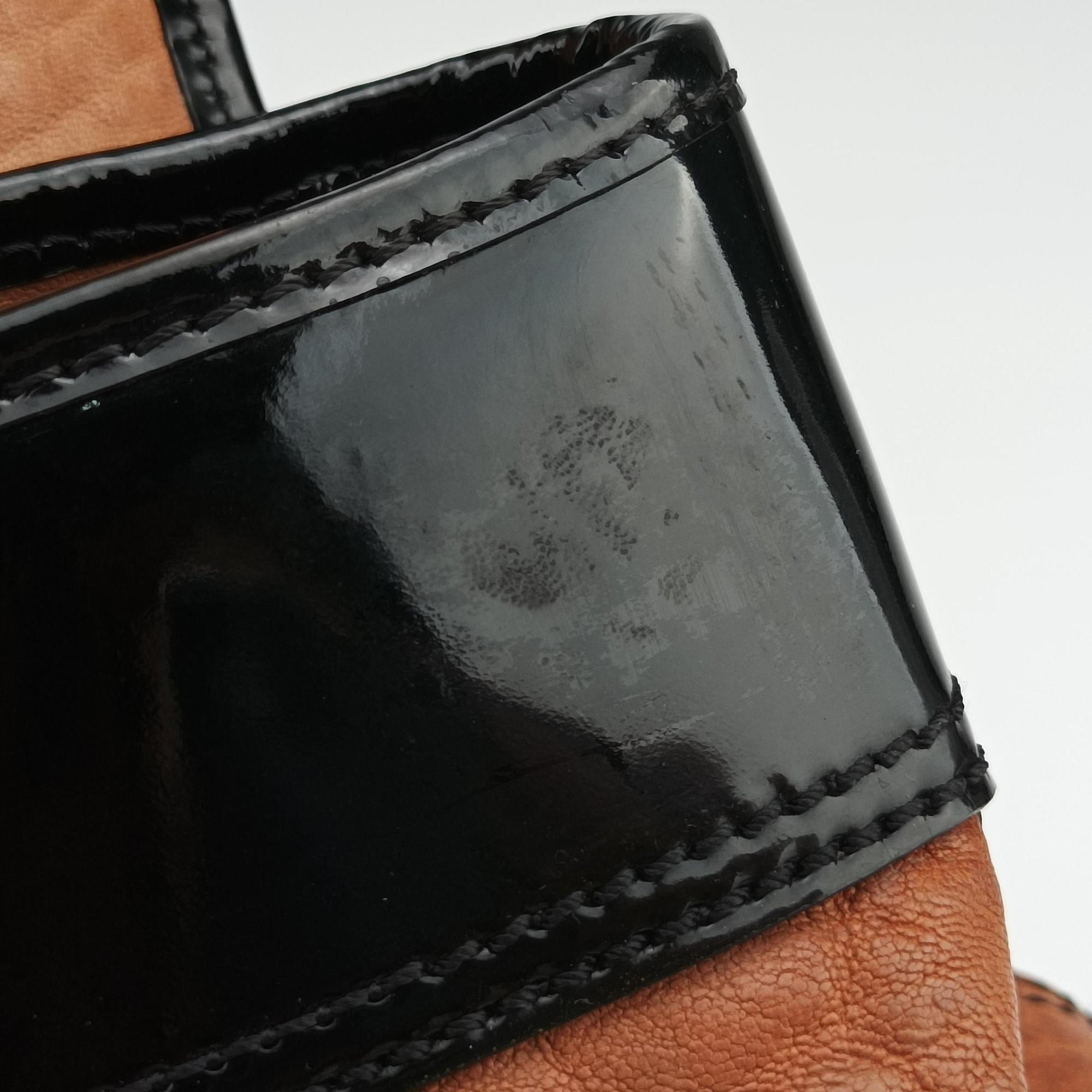 Secondhand Fendi B Bag Black×Brown Leather×patent 8BN165 shoulderbag | stylenewstar