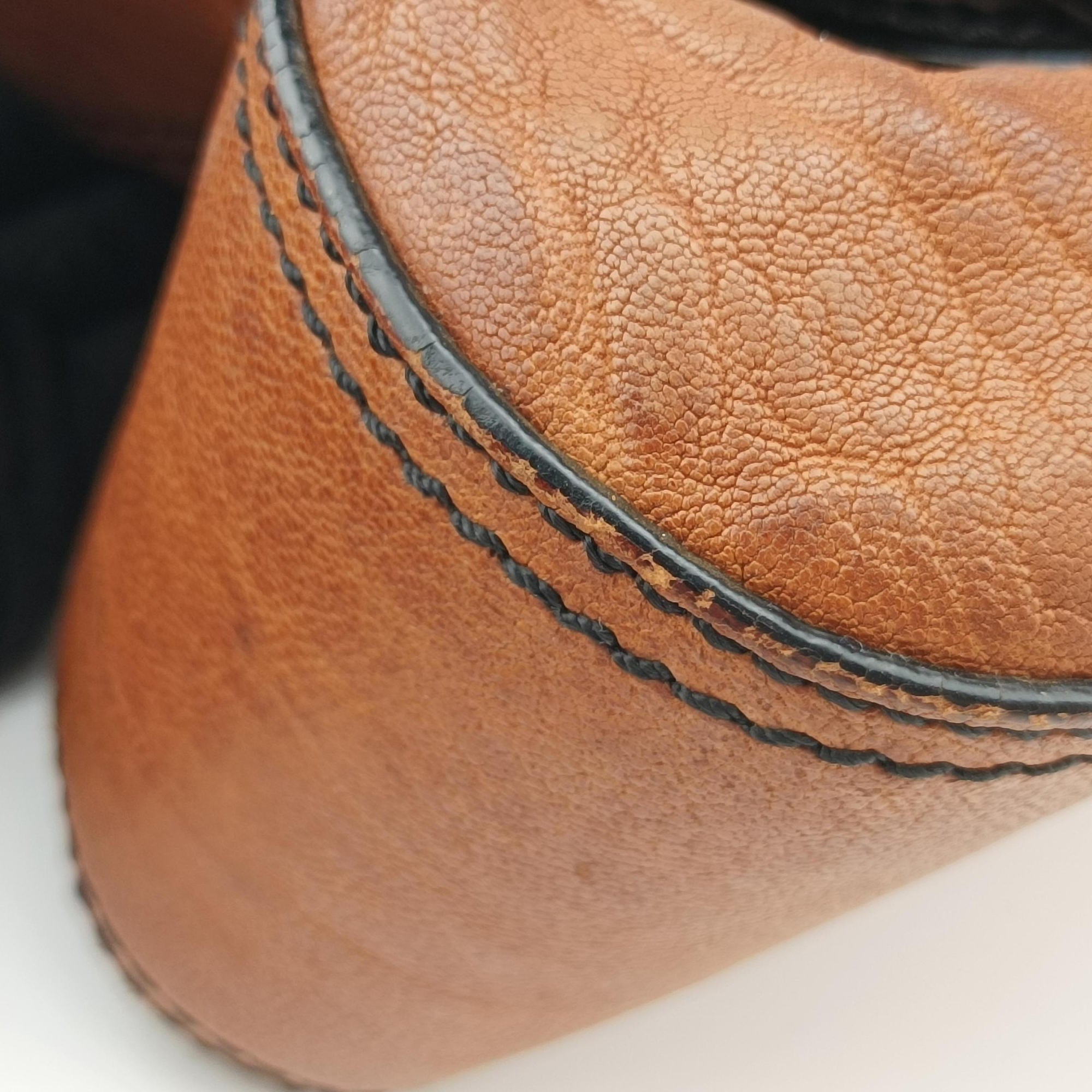 Secondhand Fendi B Bag Black×Brown Leather×patent 8BN165 shoulderbag | stylenewstar