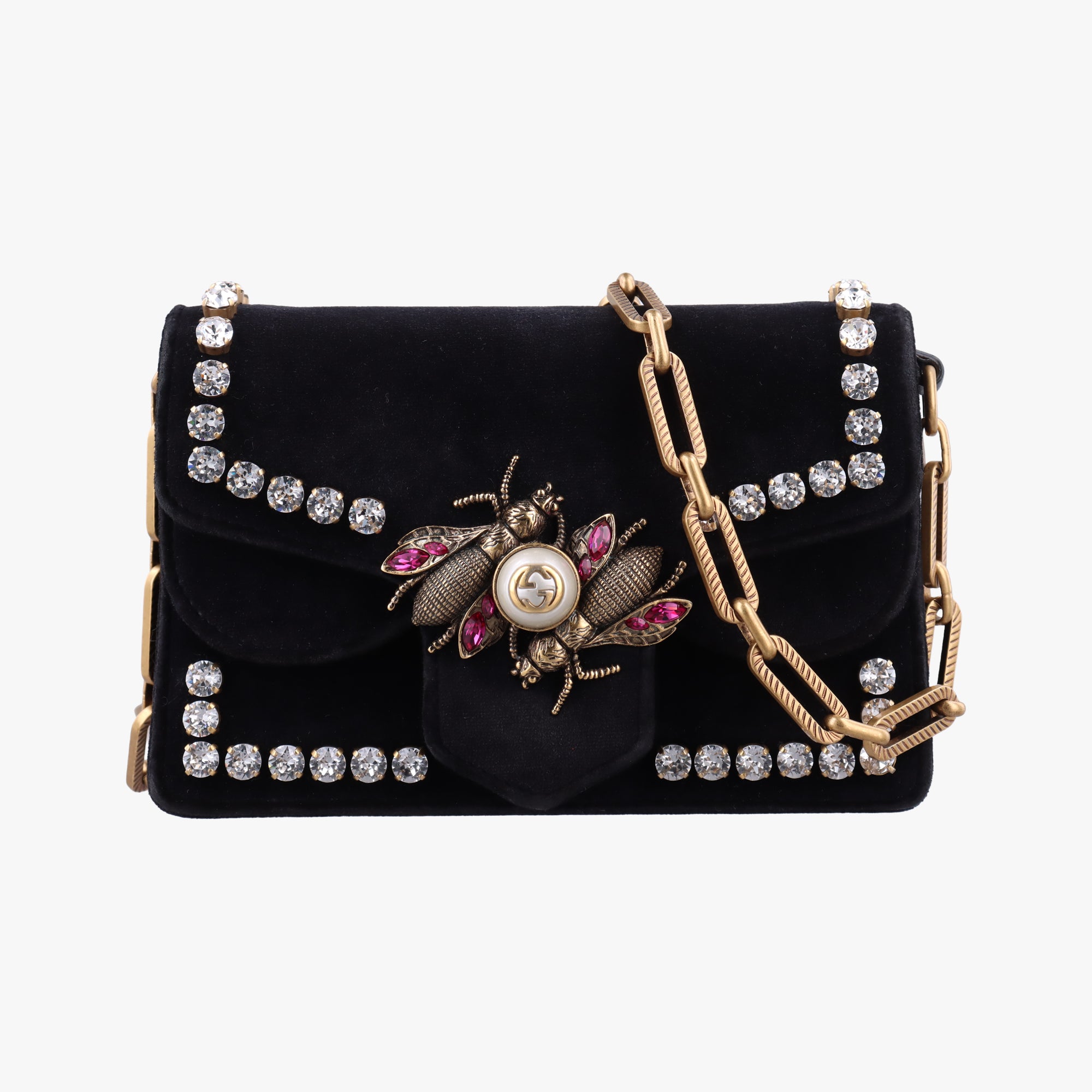 Vintage Gucci Broadway Black velour 489218 shoulderbag | stylenewstar