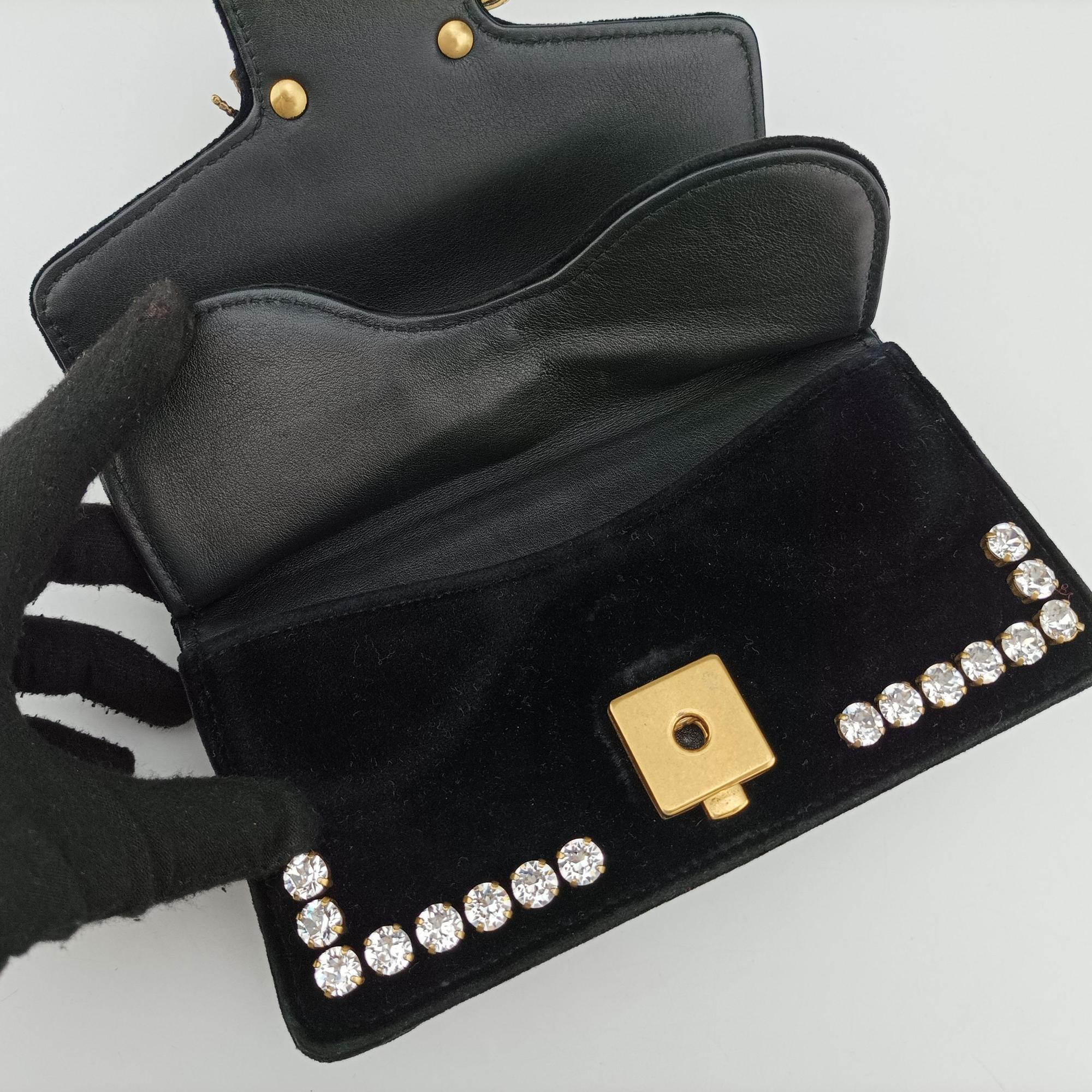 Vintage Gucci Broadway Black velour 489218 shoulderbag | stylenewstar