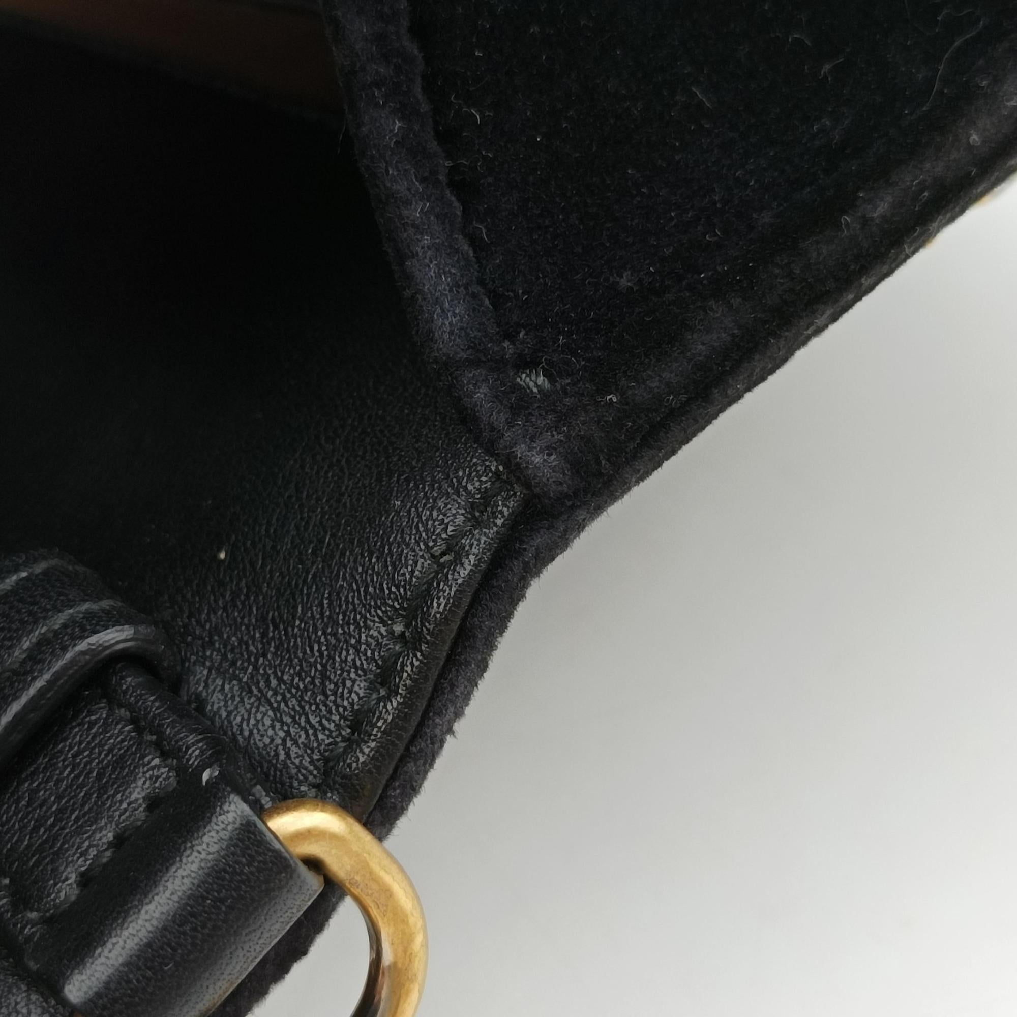 Vintage Gucci Broadway Black velour 489218 shoulderbag | stylenewstar