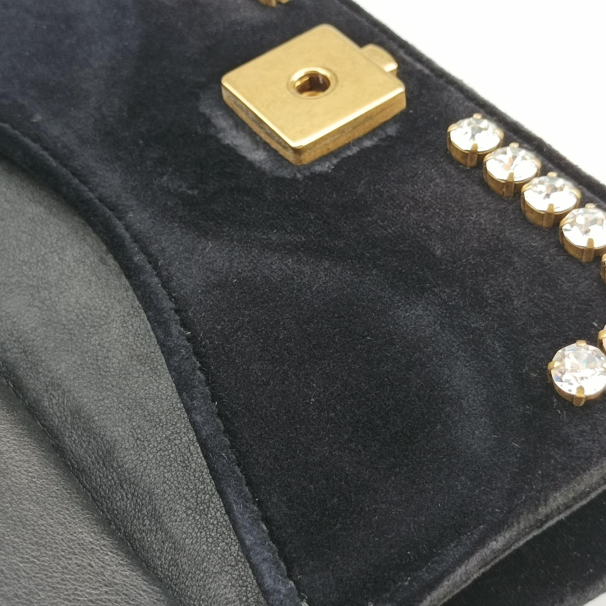 Vintage Gucci Broadway Black velour 489218 shoulderbag | stylenewstar