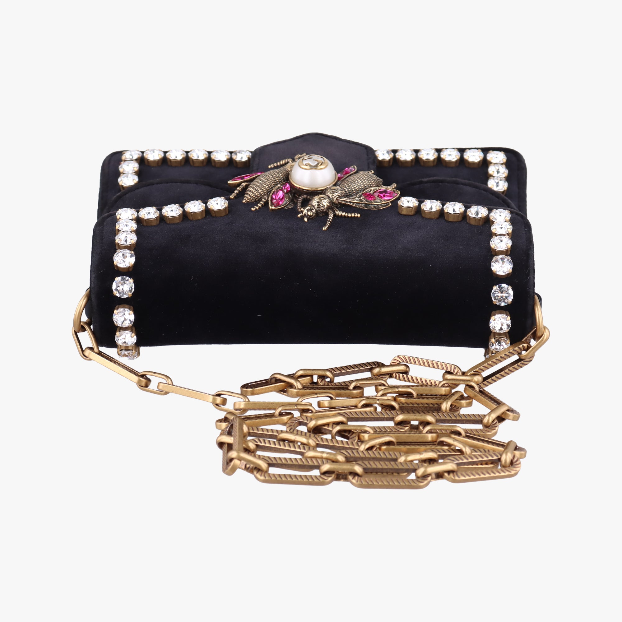 Vintage Gucci Broadway Black velour 489218 shoulderbag | stylenewstar