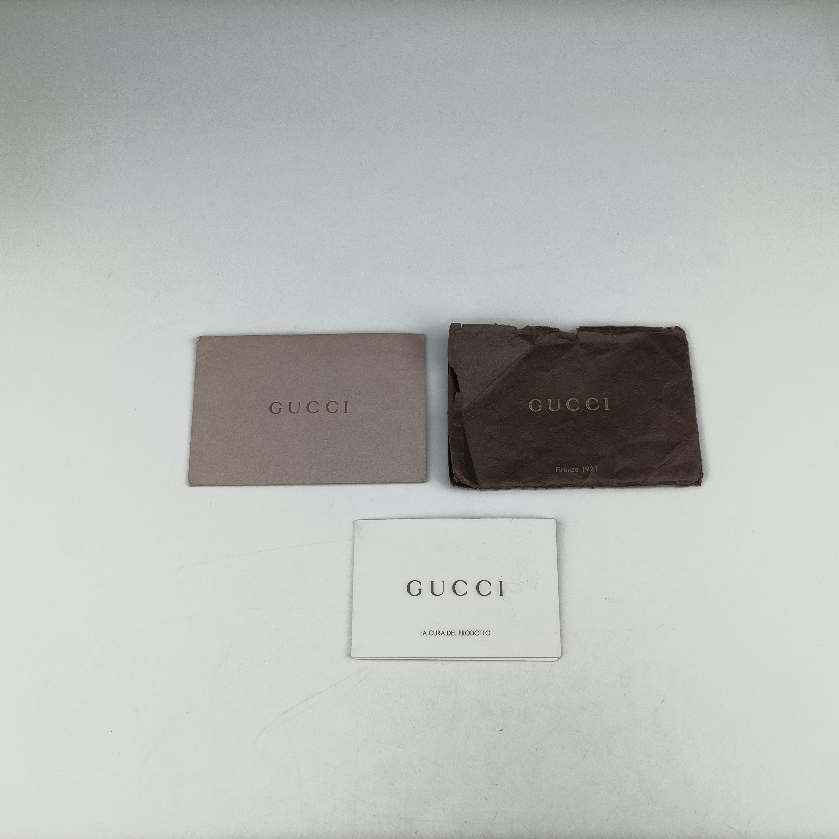Pre-owned Gucci Charlotte Hobo Brown×White canvas×leather 203504 shoulderbag | stylenewstar