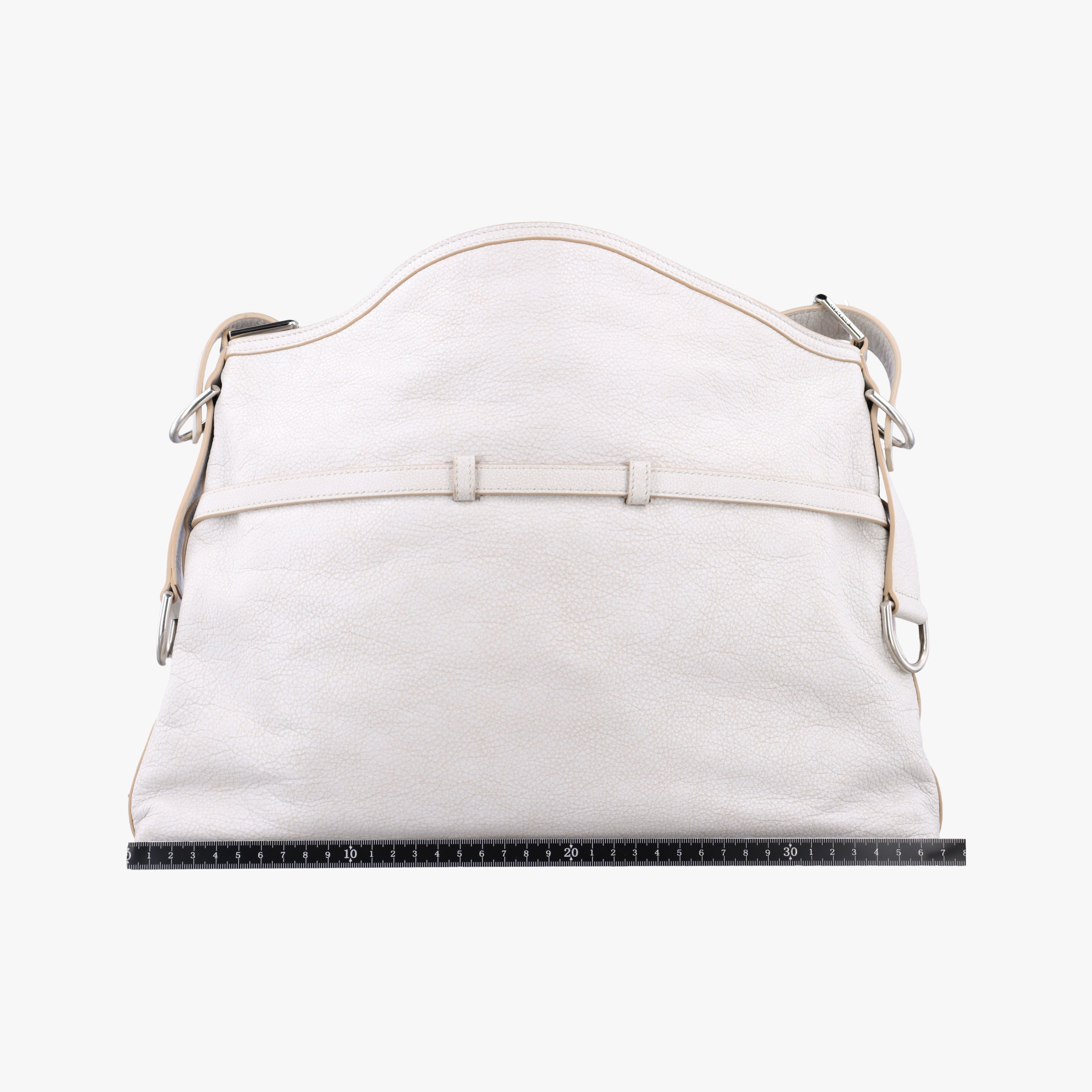 Vintage Givenchy Voyou Medium White Leather  shoulderbag | stylenewstar