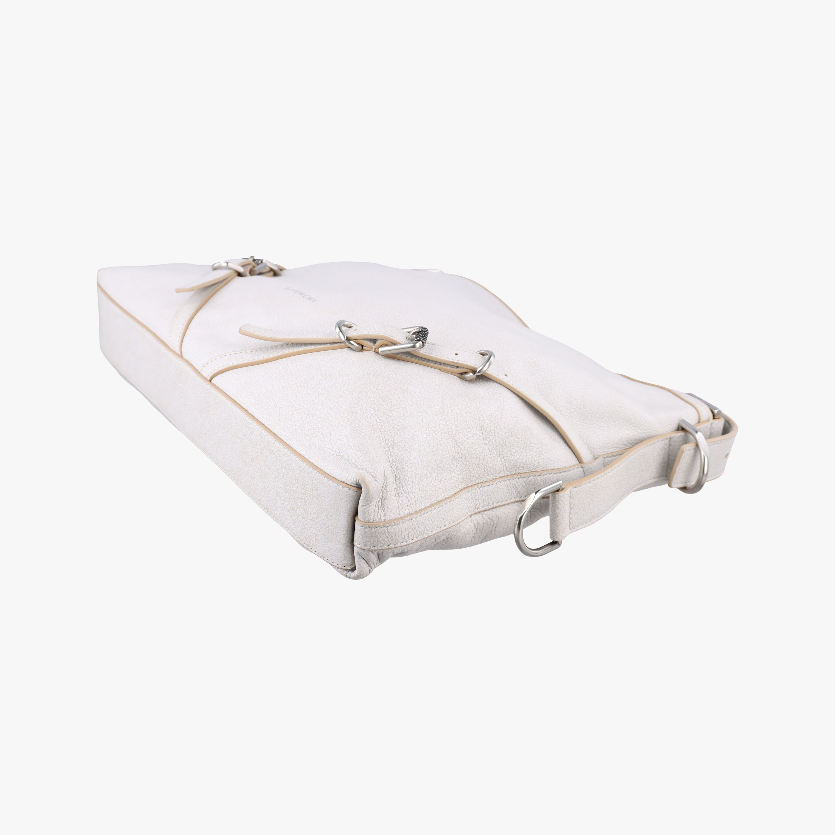Vintage Givenchy Voyou Medium White Leather  shoulderbag | stylenewstar