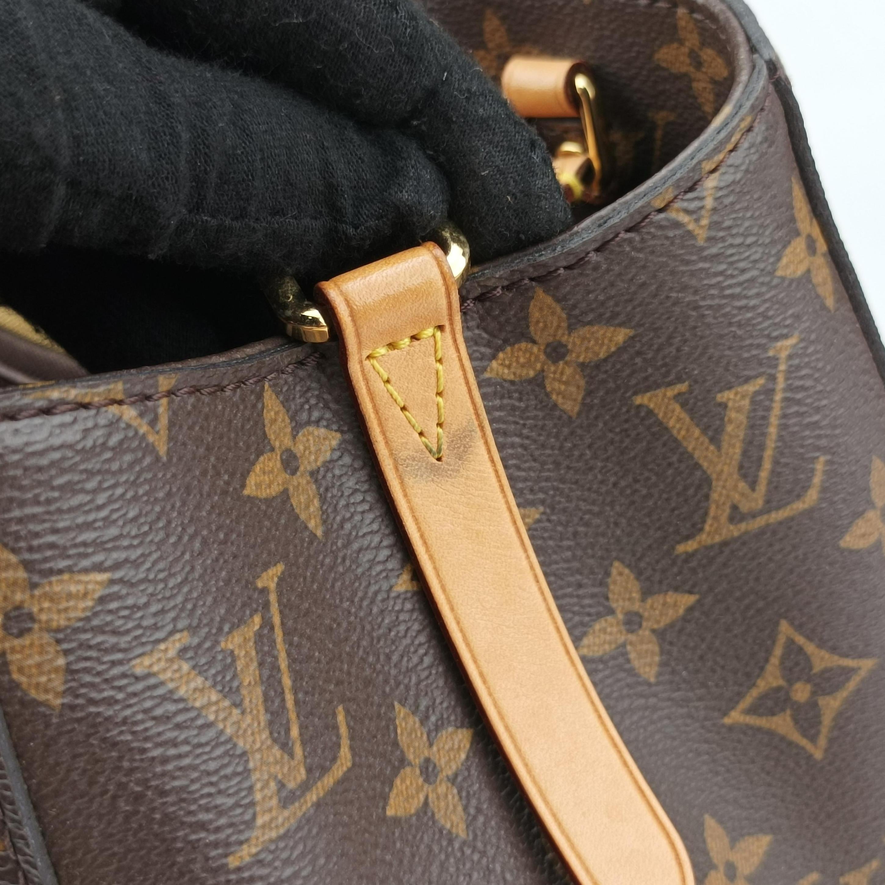 Vintage Louis Vuitton MONTAIGNE MM BROWN Monogram Canvas M41056 shoulderbag | stylenewstar