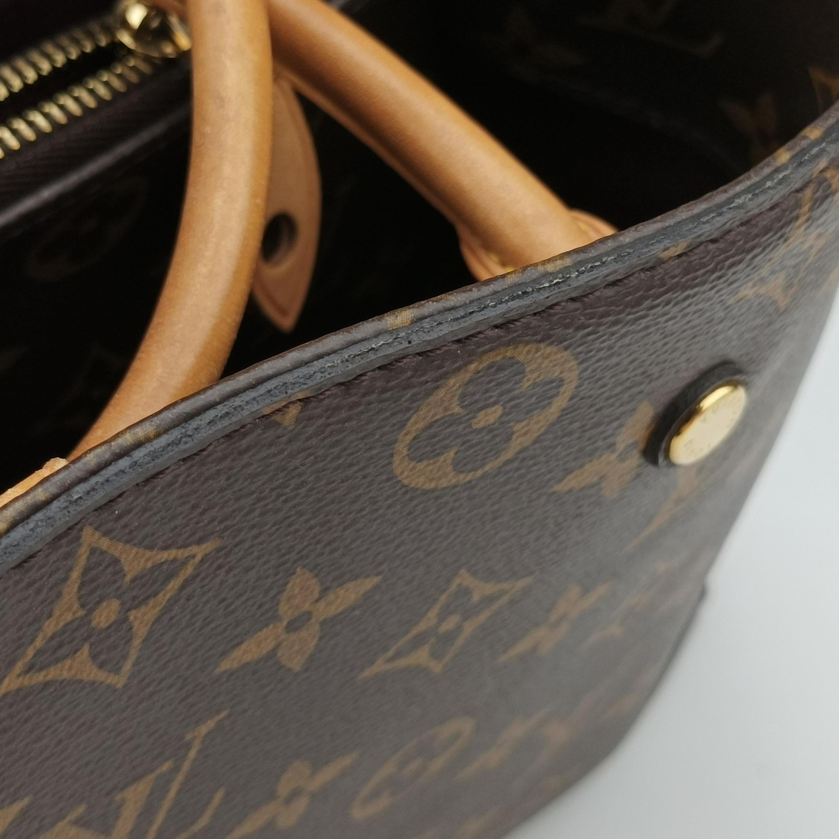 Vintage Louis Vuitton MONTAIGNE MM BROWN Monogram Canvas M41056 shoulderbag | stylenewstar