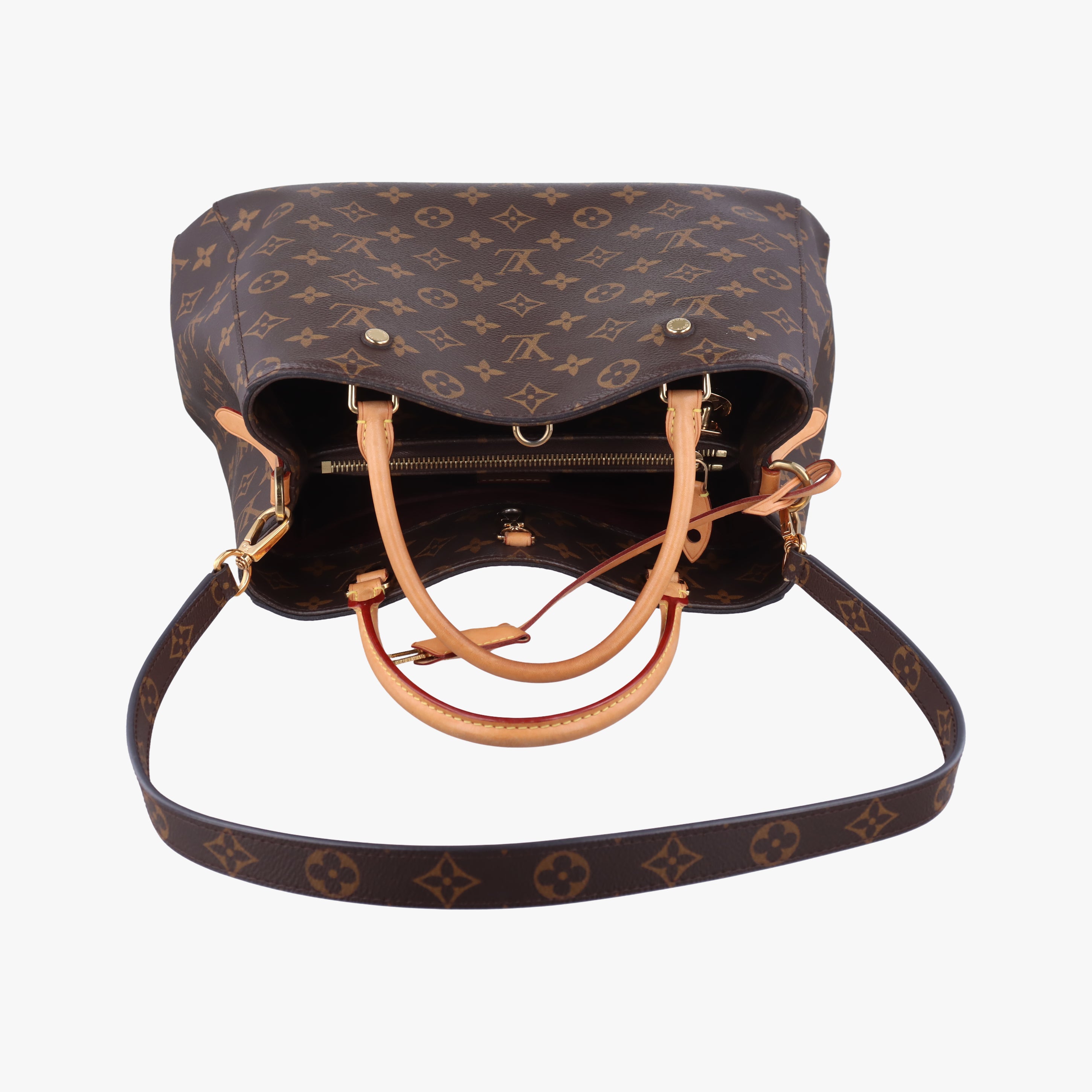 Vintage Louis Vuitton MONTAIGNE MM BROWN Monogram Canvas M41056 shoulderbag | stylenewstar