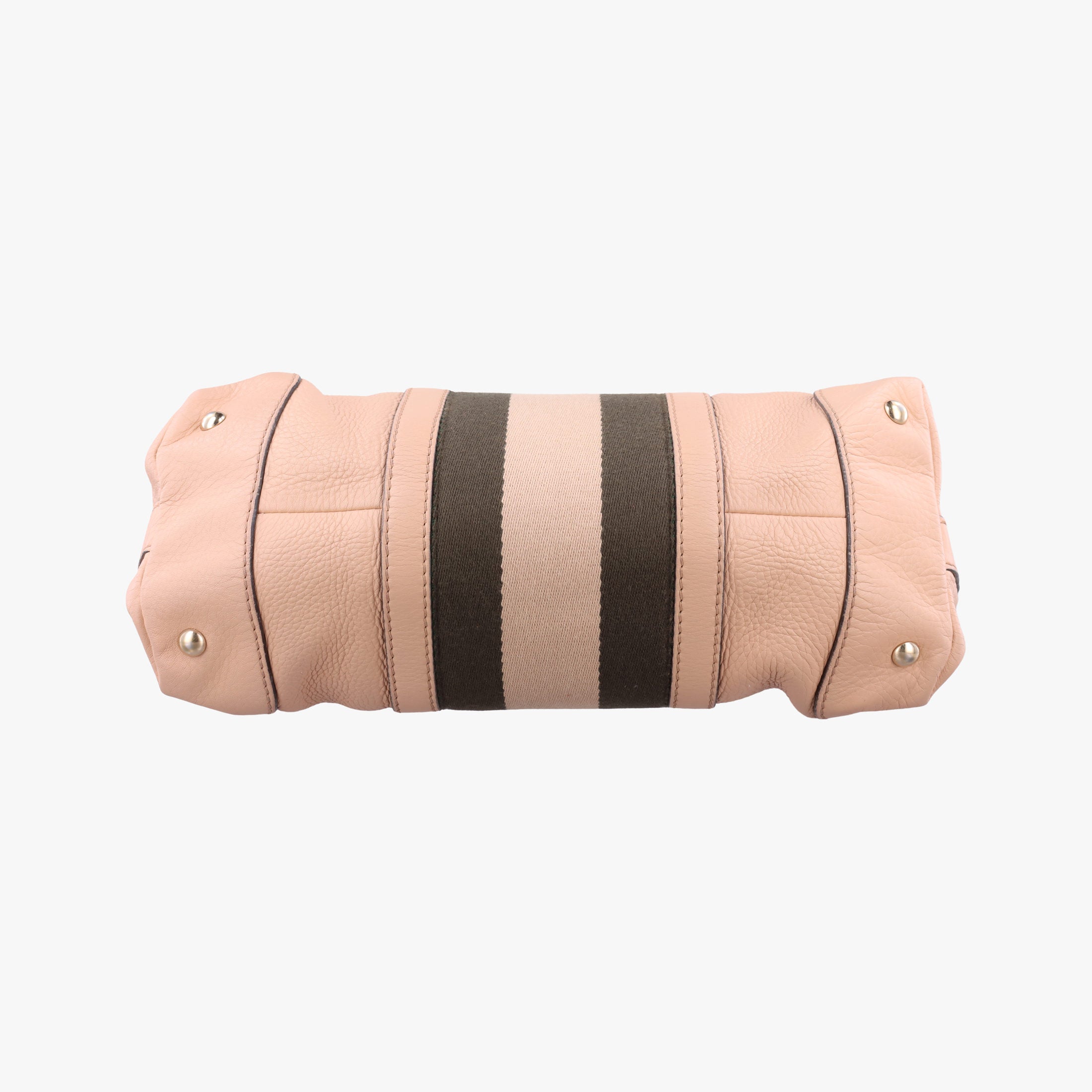 Pre-owned Gucci Vintage Web Beige x khaki Leather 257341 shoulderbag | stylenewstar