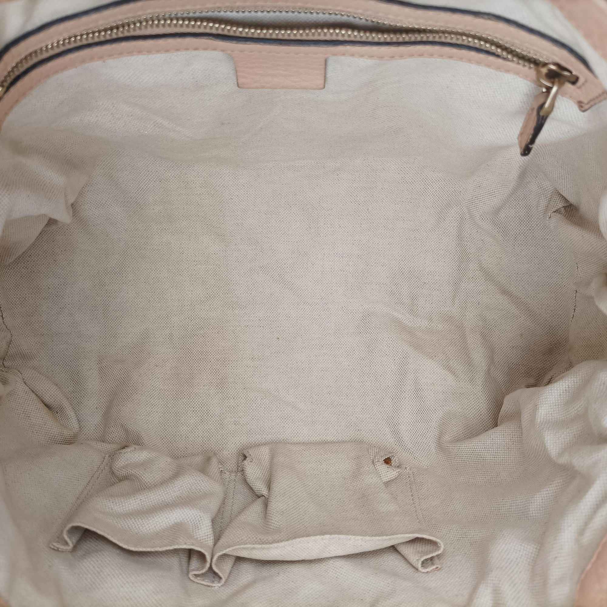 Pre-owned Gucci Vintage Web Beige x khaki Leather 257341 shoulderbag | stylenewstar