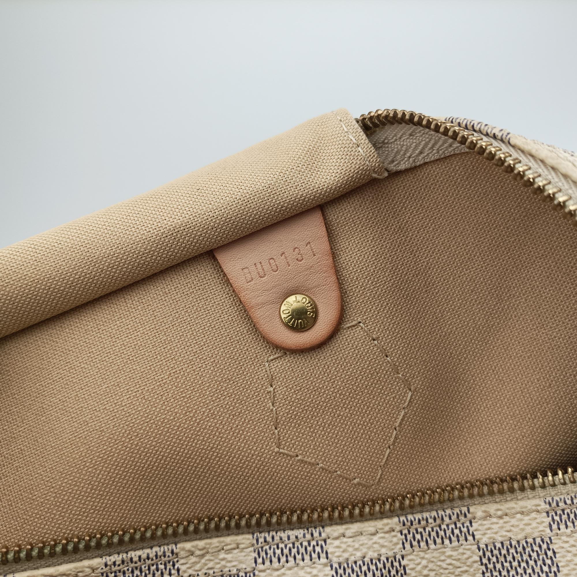 Pre-owned Louis Vuitton Speedy 35 Azur Damier Canvas N41535 handbag | stylenewstar