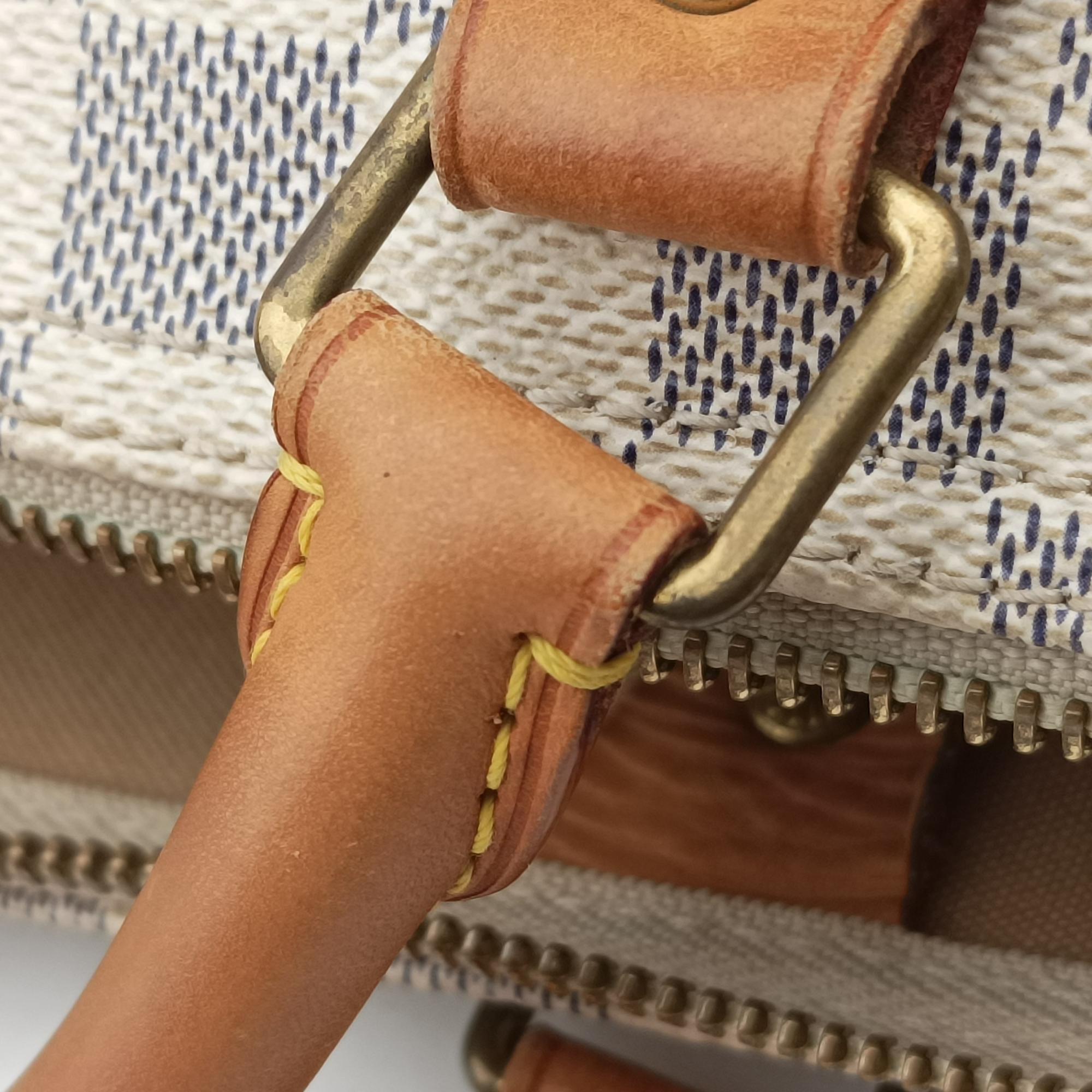 Pre-owned Louis Vuitton Speedy 35 Azur Damier Canvas N41535 handbag | stylenewstar