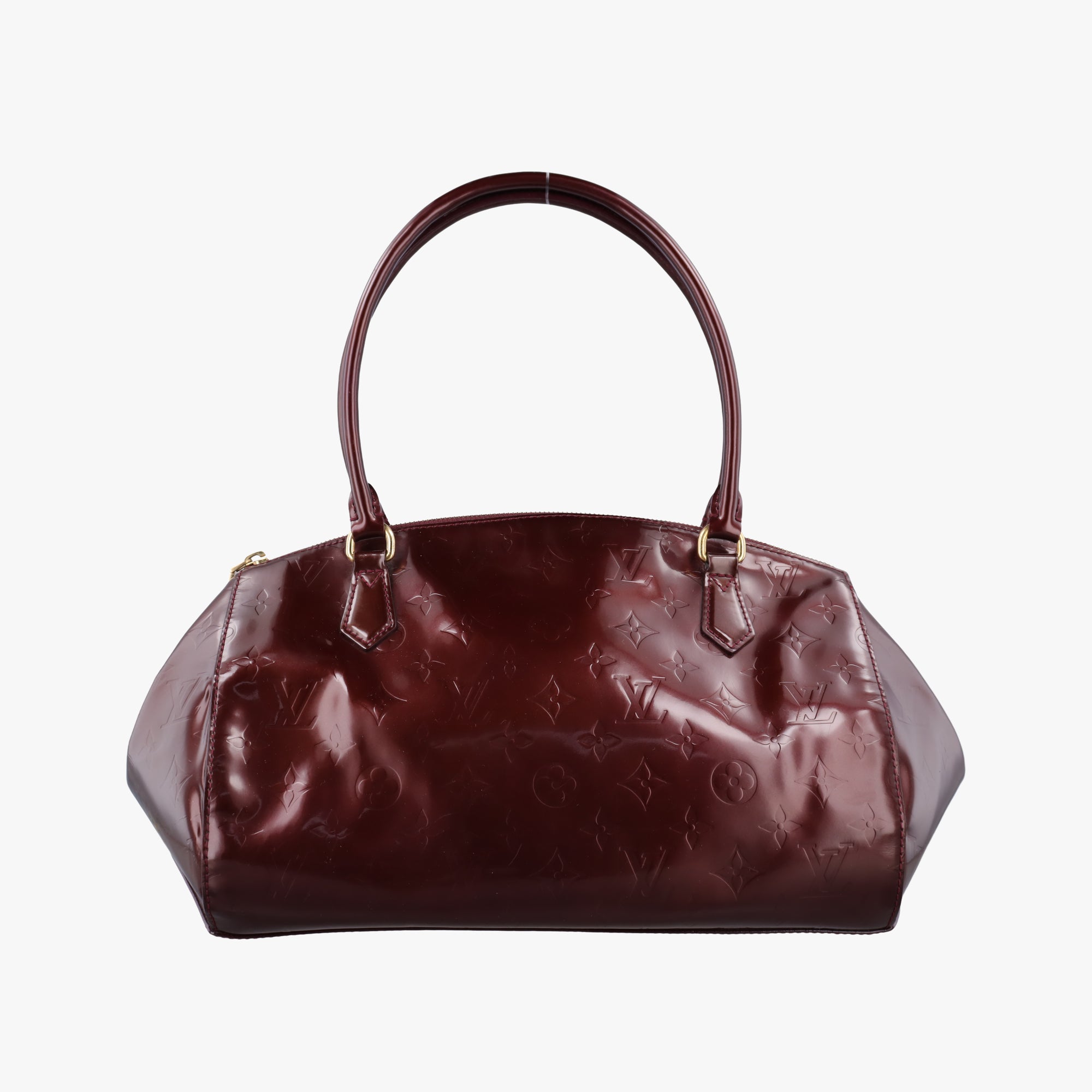 Secondhand Louis Vuitton Sherwood PM Amarante Vernis M91488 handbag | stylenewstar