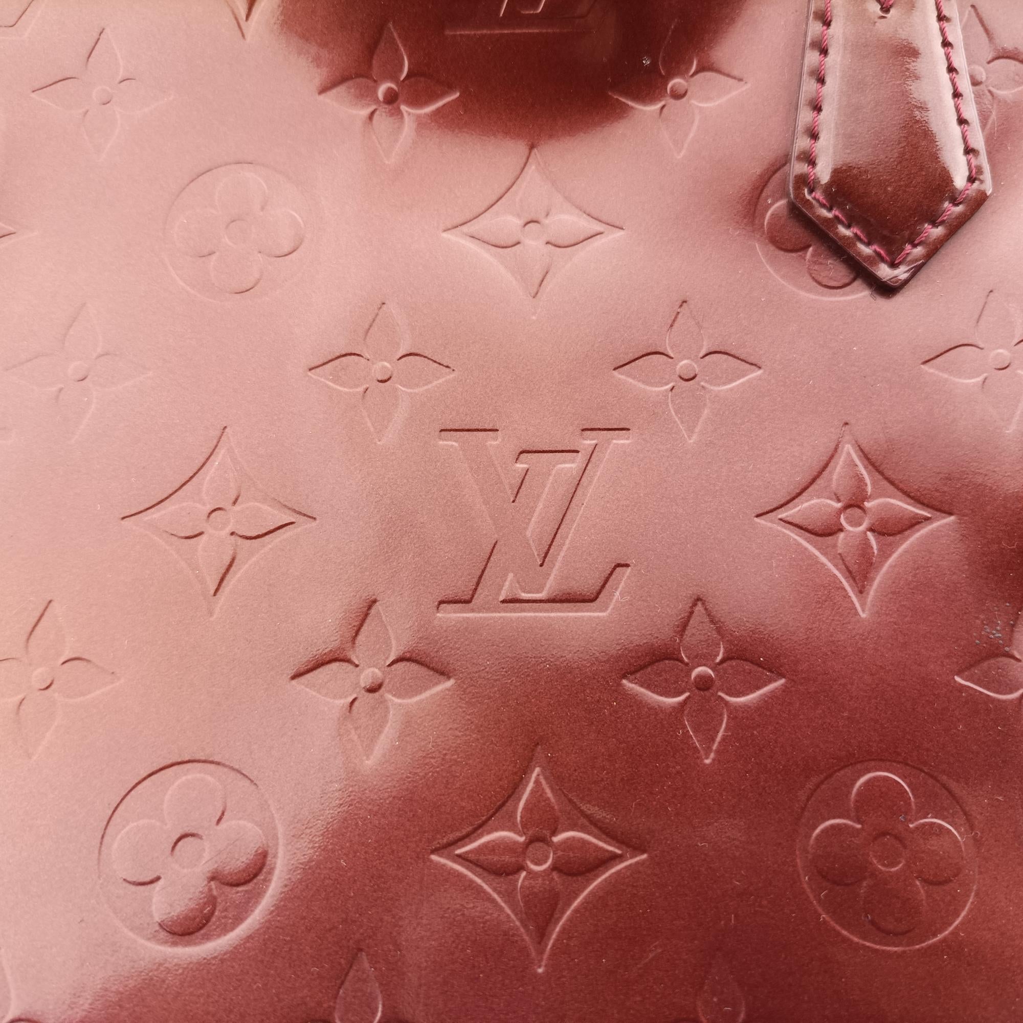 Secondhand Louis Vuitton Sherwood PM Amarante Vernis M91488 handbag | stylenewstar