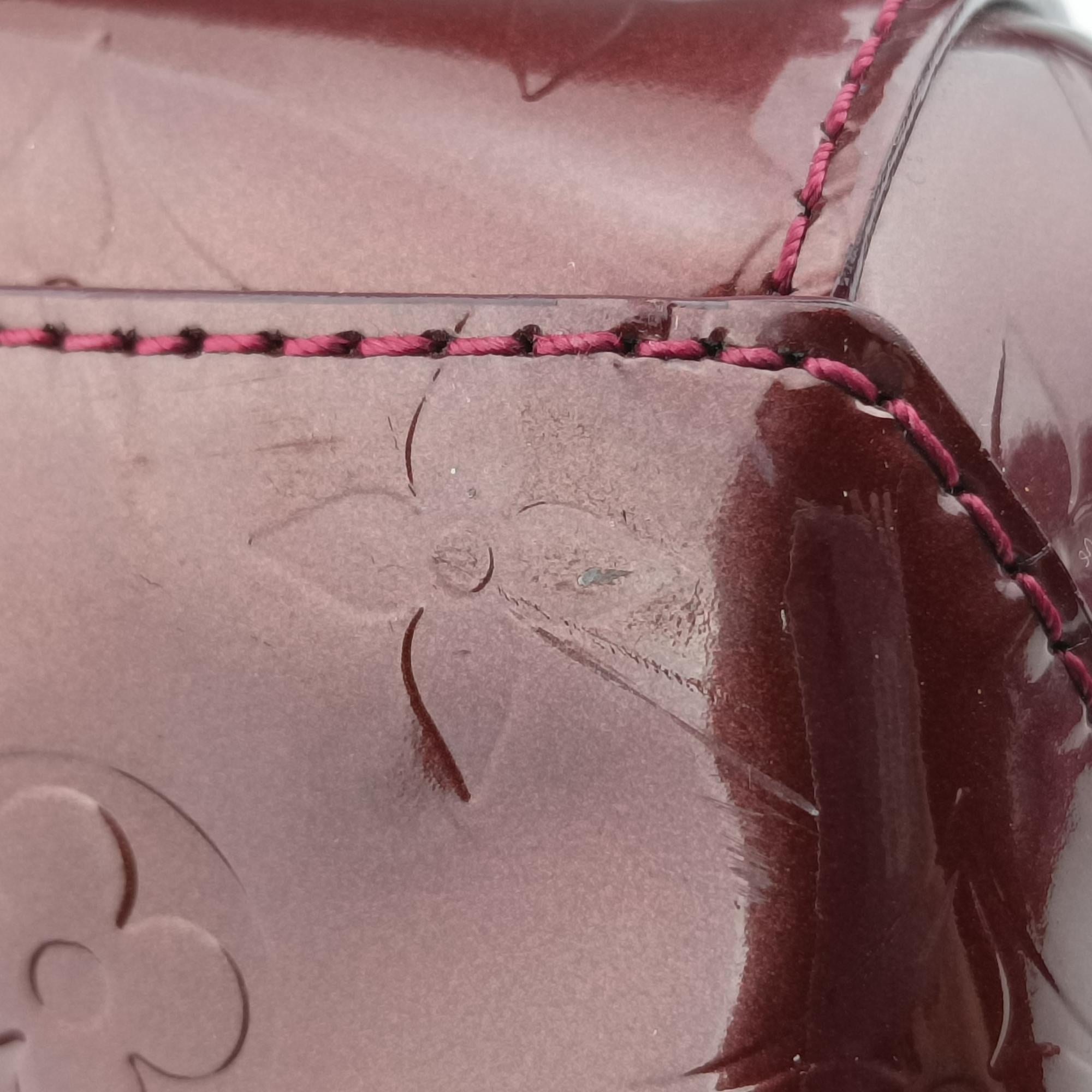 Secondhand Louis Vuitton Sherwood PM Amarante Vernis M91488 handbag | stylenewstar