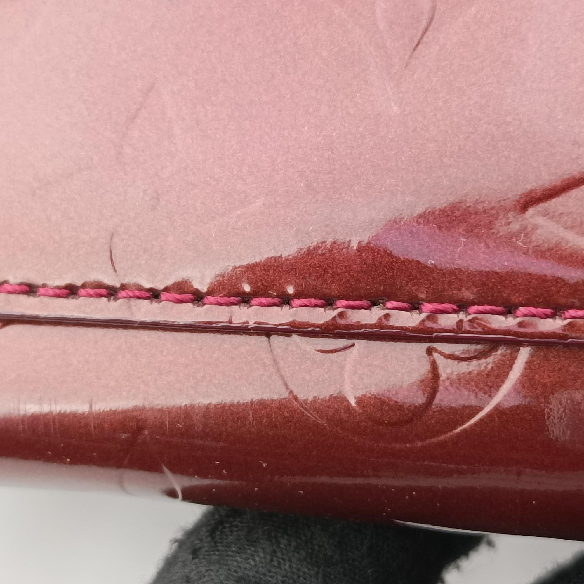 Secondhand Louis Vuitton Sherwood PM Amarante Vernis M91488 handbag | stylenewstar
