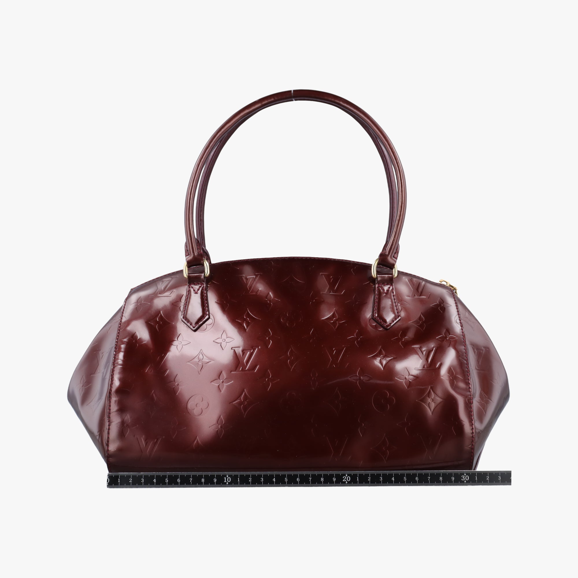 Secondhand Louis Vuitton Sherwood PM Amarante Vernis M91488 handbag | stylenewstar