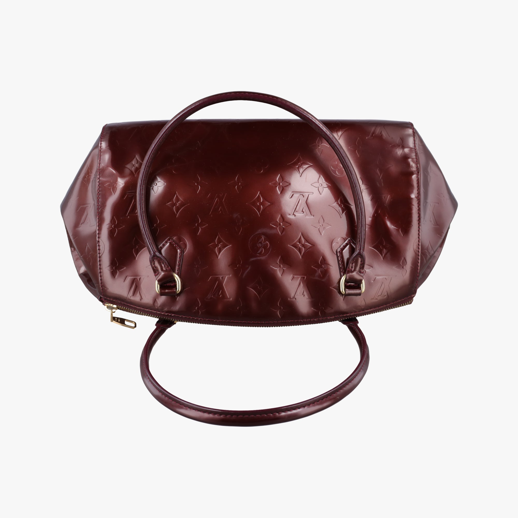 Secondhand Louis Vuitton Sherwood PM Amarante Vernis M91488 handbag | stylenewstar