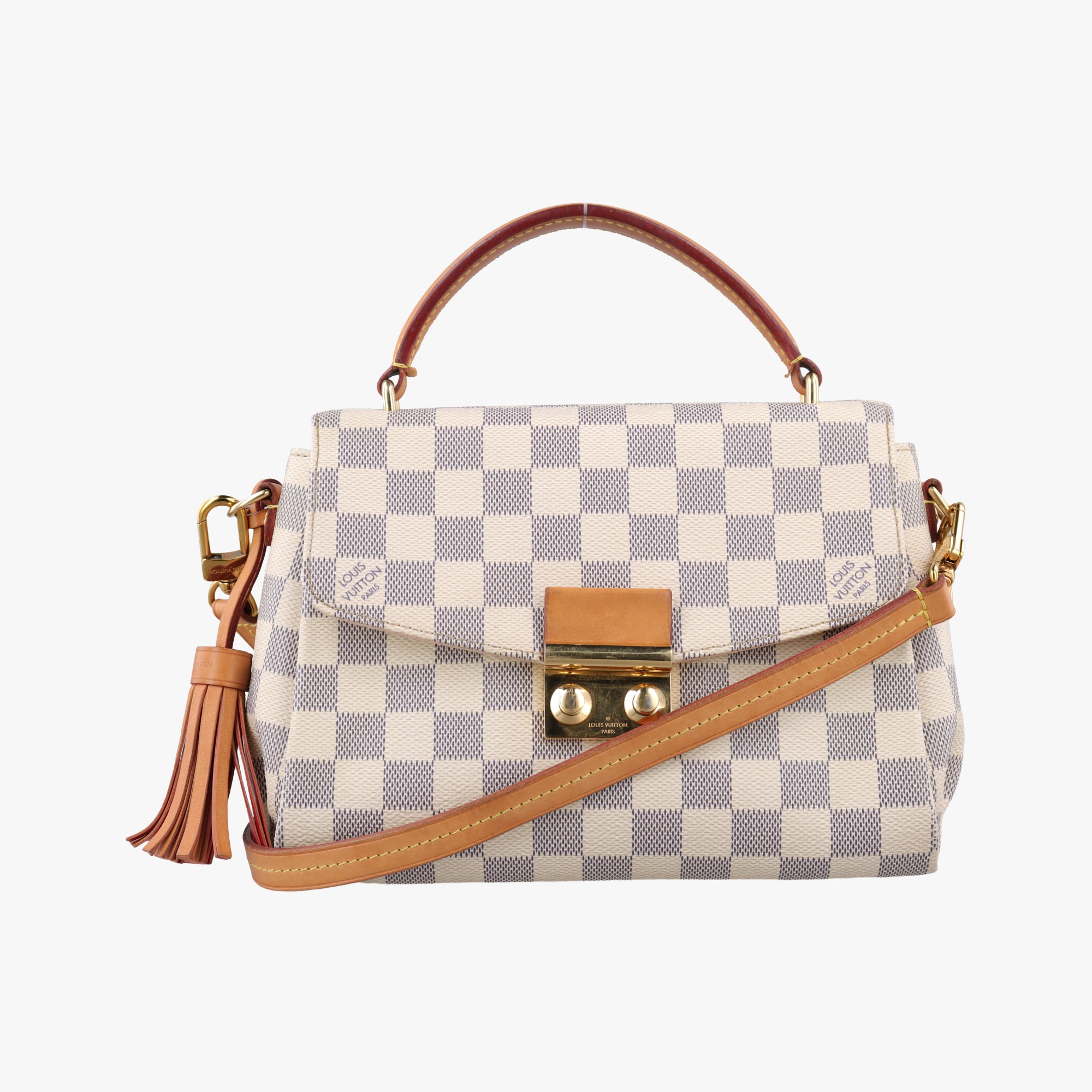 Pre-owned Louis Vuitton CROISETTE Azur Damier Canvas N41581 shoulderbag | stylenewstar