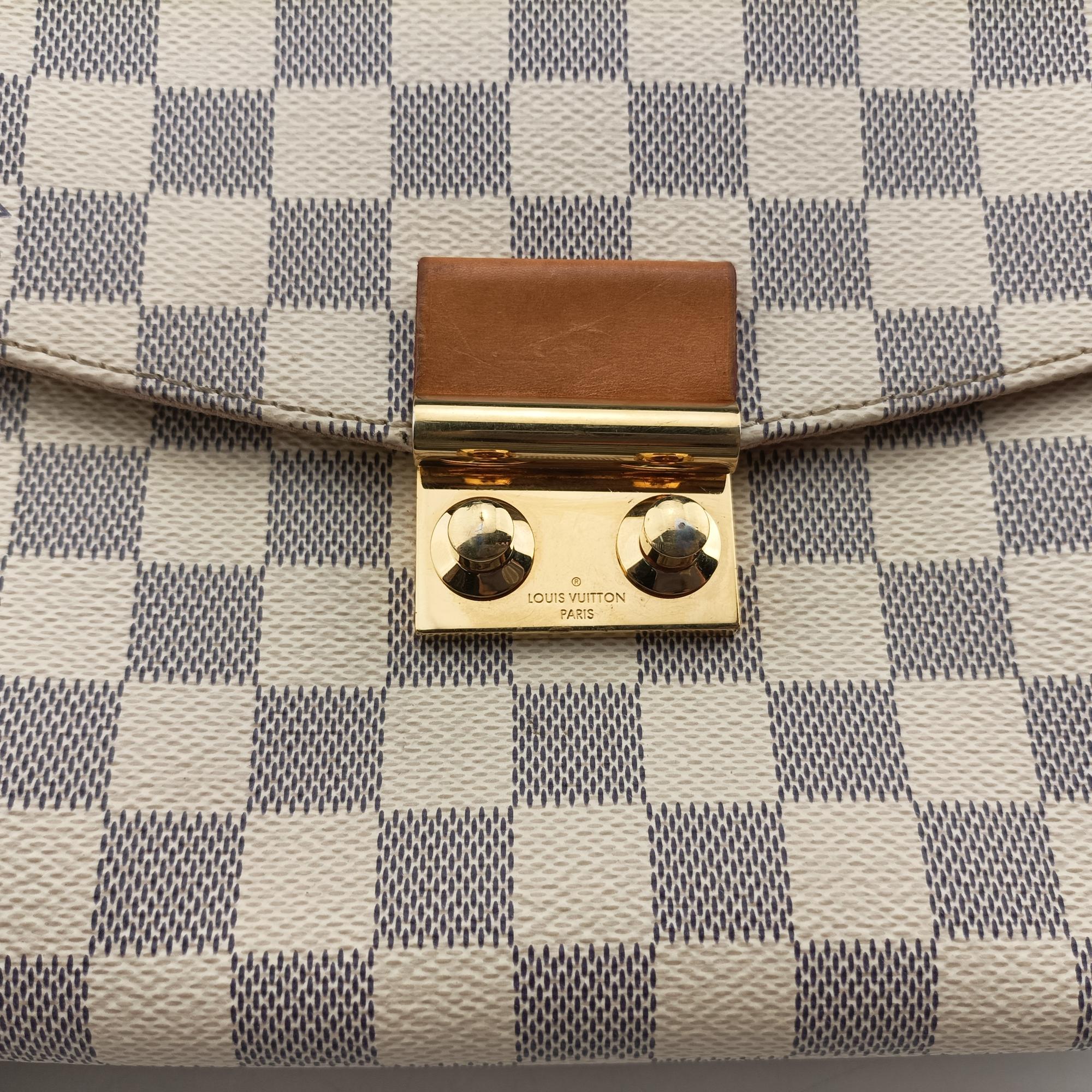 Pre-owned Louis Vuitton CROISETTE Azur Damier Canvas N41581 shoulderbag | stylenewstar