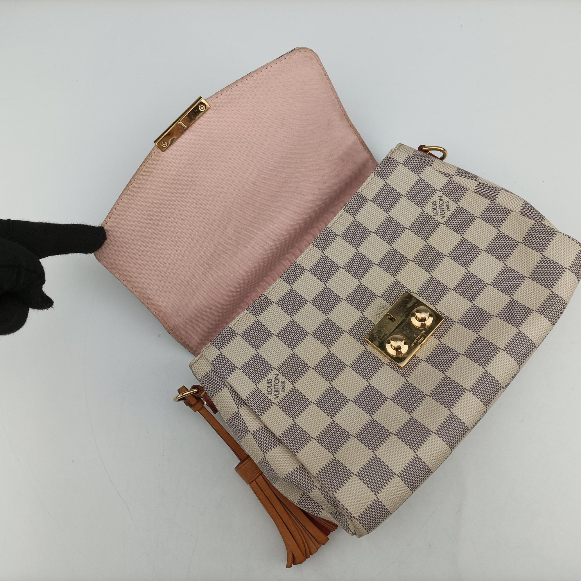 Pre-owned Louis Vuitton CROISETTE Azur Damier Canvas N41581 shoulderbag | stylenewstar