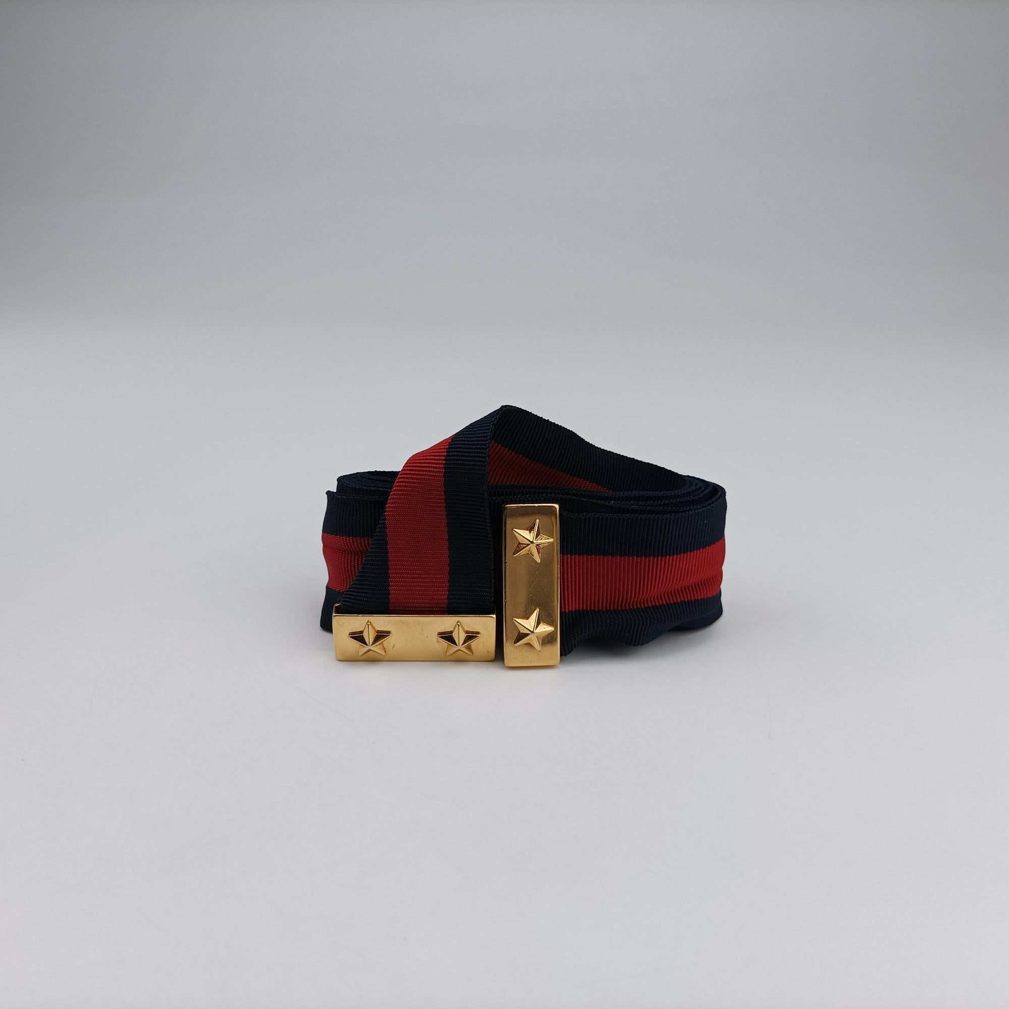 Pre-owned Gucci Sylvie Black×Green×Red Leather 421882 shoulderbag | stylenewstar