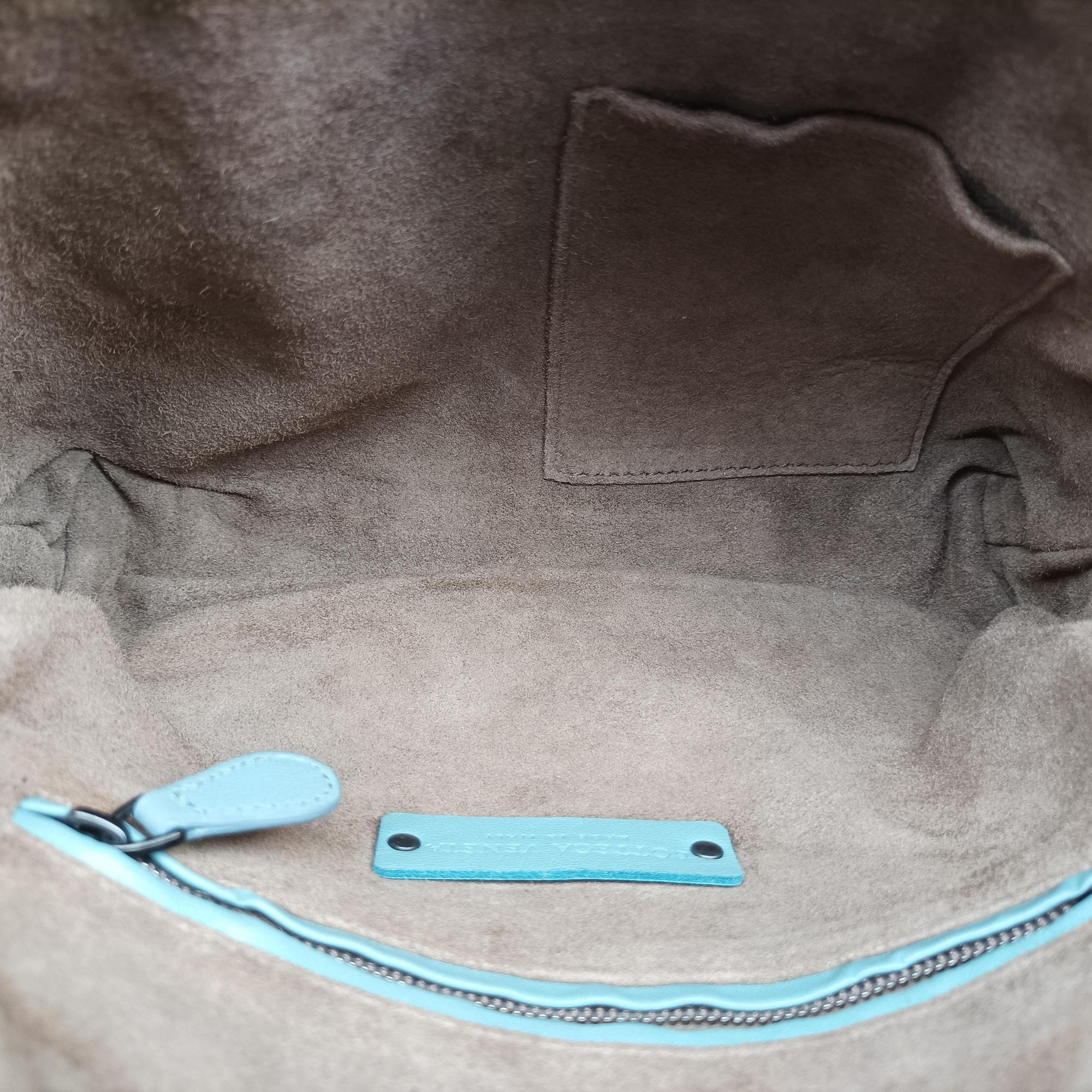 Pre-owned Bottega Veneta NODINI Intrecciato Blue lambskin  shoulderbag | stylenewstar