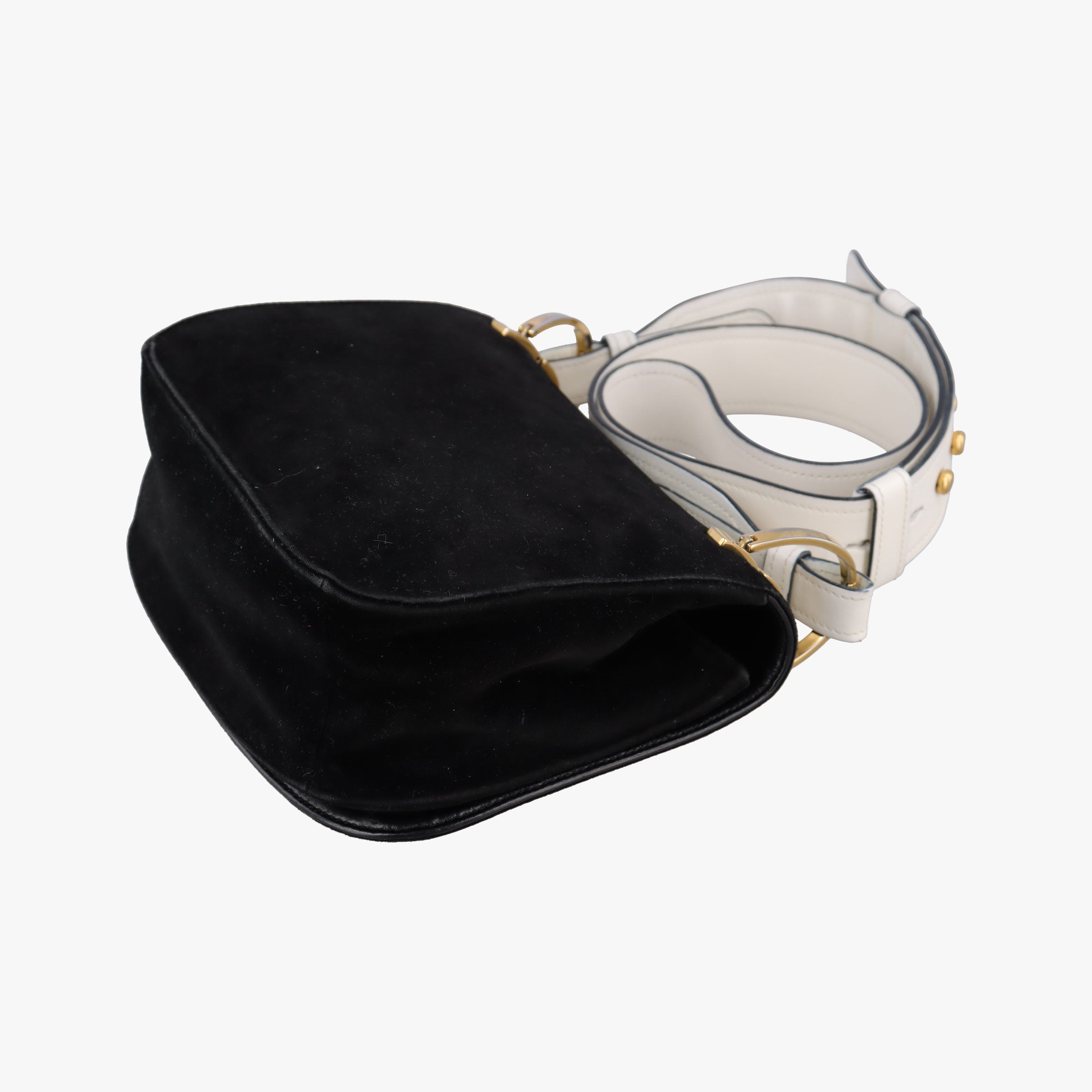 Pre-owned Prada CITY CALF Brown velour 1BD039 shoulderbag | stylenewstar