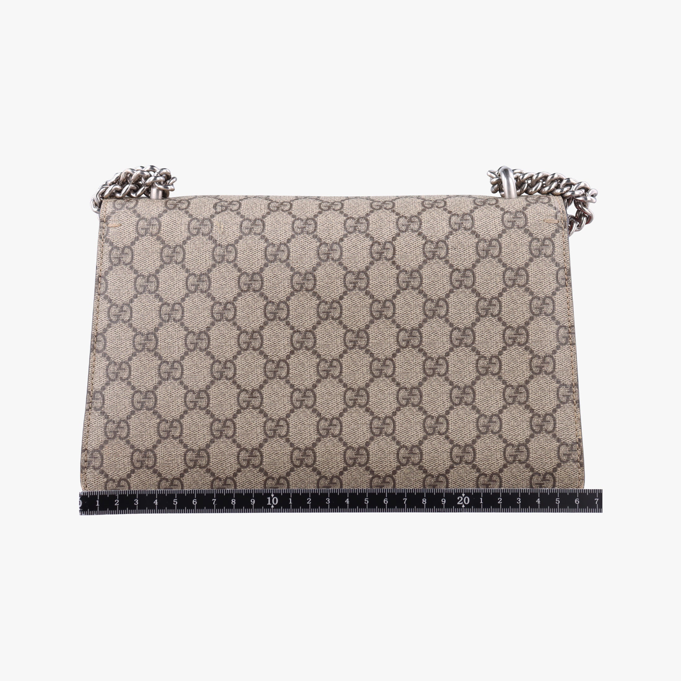 Pre-owned Gucci Dionysus beige×red PVC coated canvas×suede 400249 shoulderbag | stylenewstar