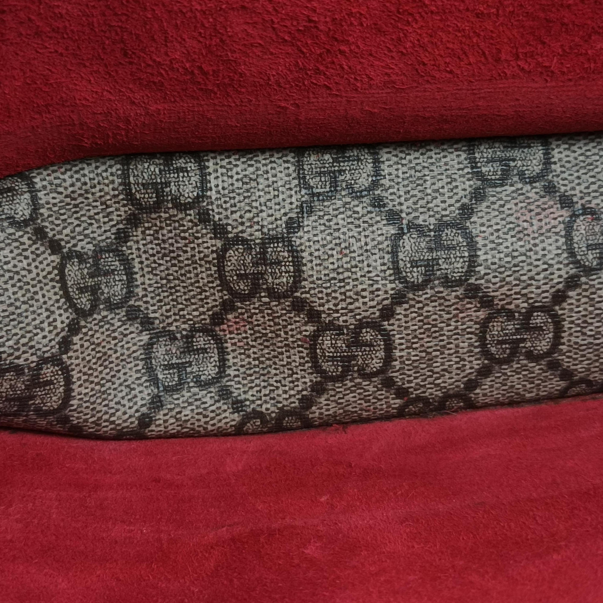 Pre-owned Gucci Dionysus beige×red PVC coated canvas×suede 400249 shoulderbag | stylenewstar