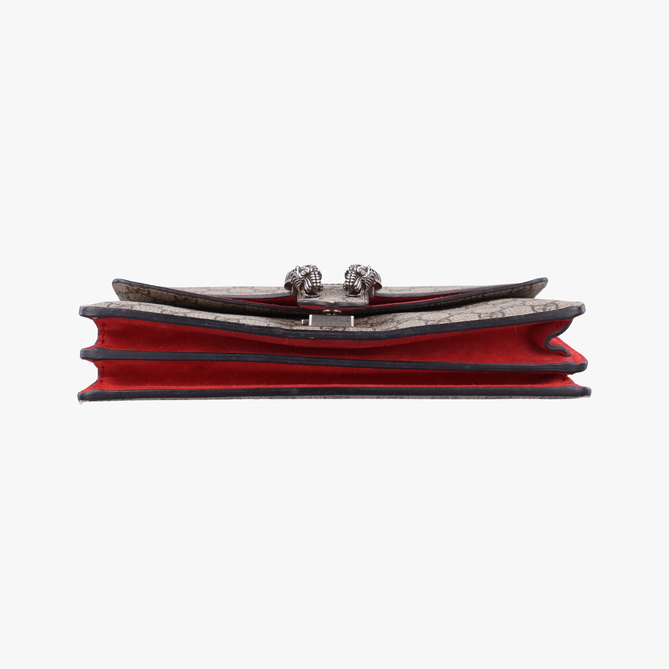 Pre-owned Gucci Dionysus beige×red PVC coated canvas×suede 400249 shoulderbag | stylenewstar