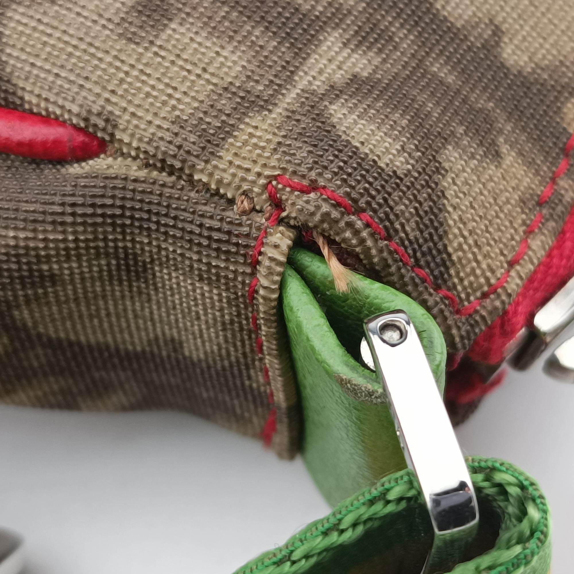 Vintage Christian Dior Rasta beige×Multicolour PVC coated canvas  shoulderbag | stylenewstar
