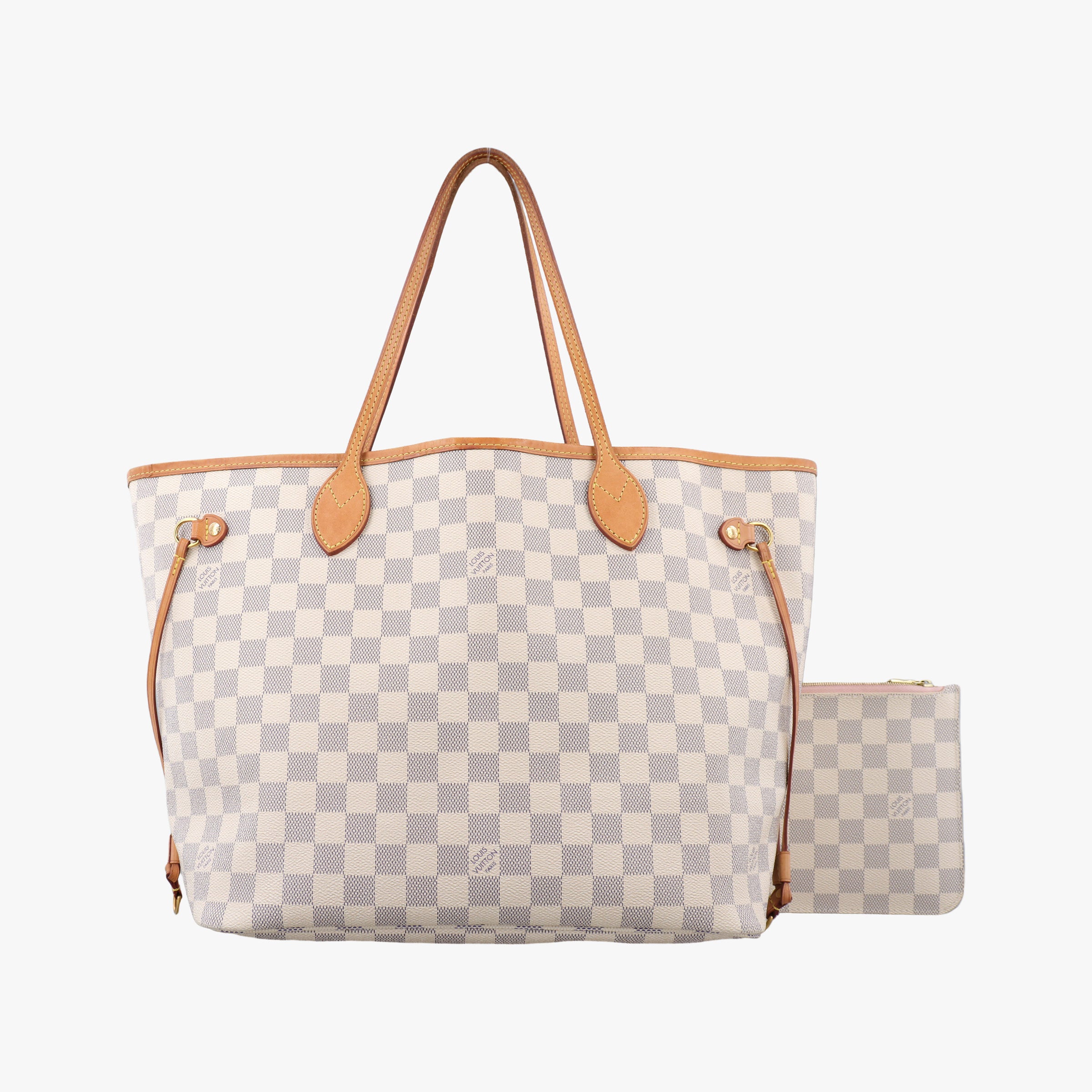 Secondhand Louis Vuitton NEVERFULL MM AZUR Damier Canvas N51107 handbag | stylenewstar