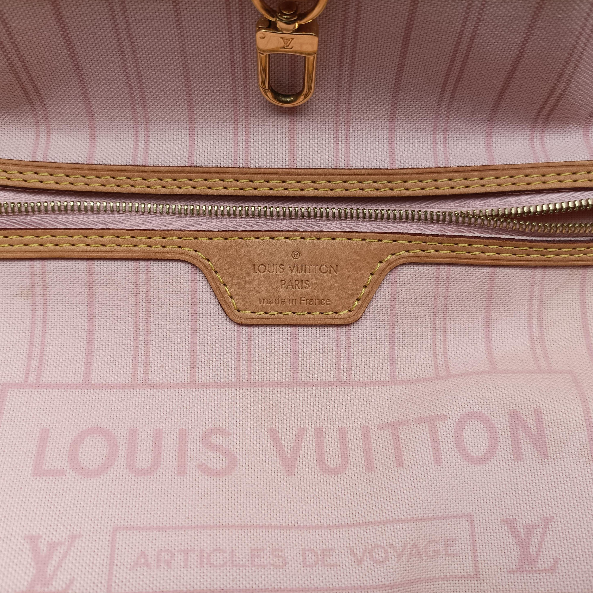 Secondhand Louis Vuitton NEVERFULL MM AZUR Damier Canvas N51107 handbag | stylenewstar