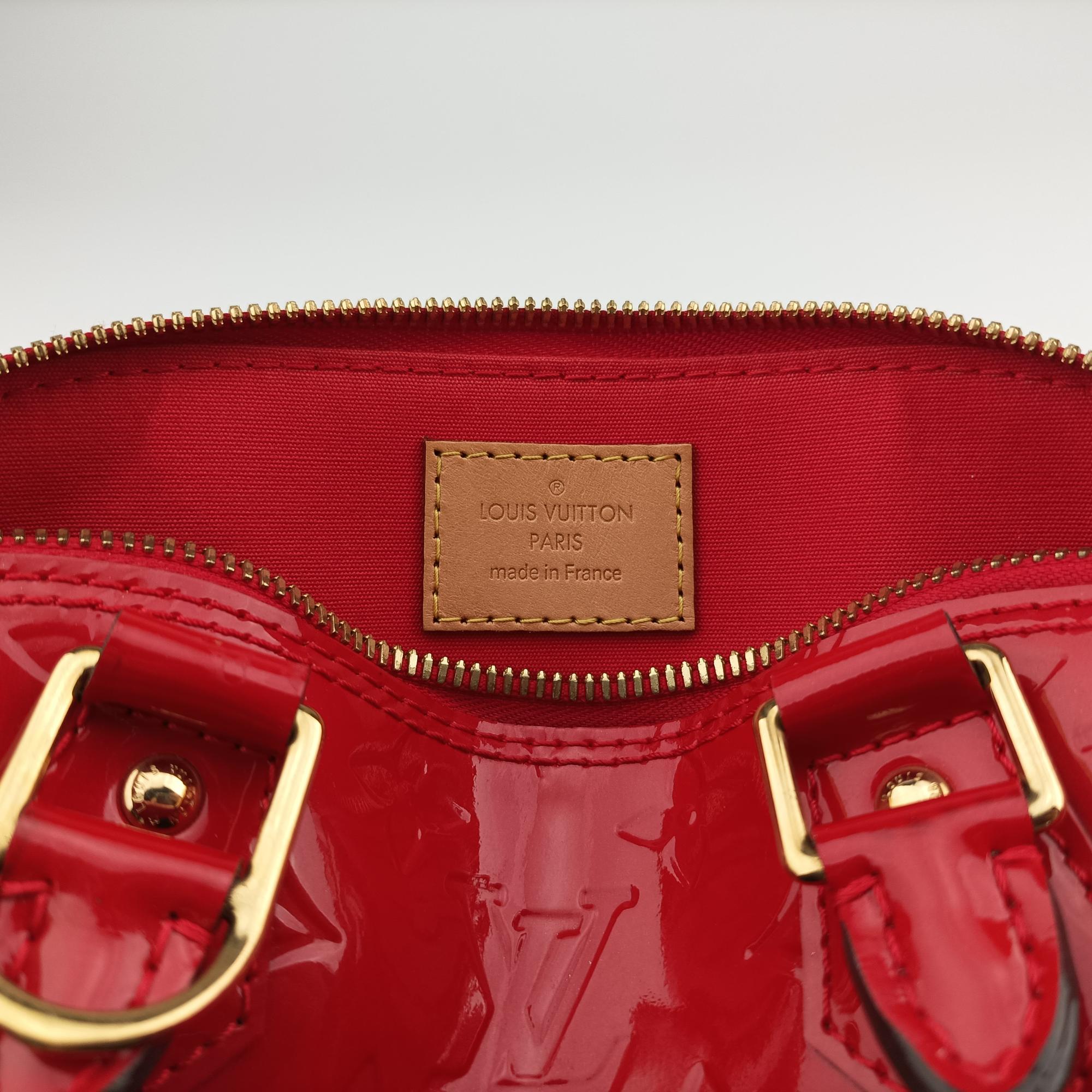 Secondhand Louis Vuitton Alma BB pomme d'amour Vernis M91606 shoulderbag | stylenewstar