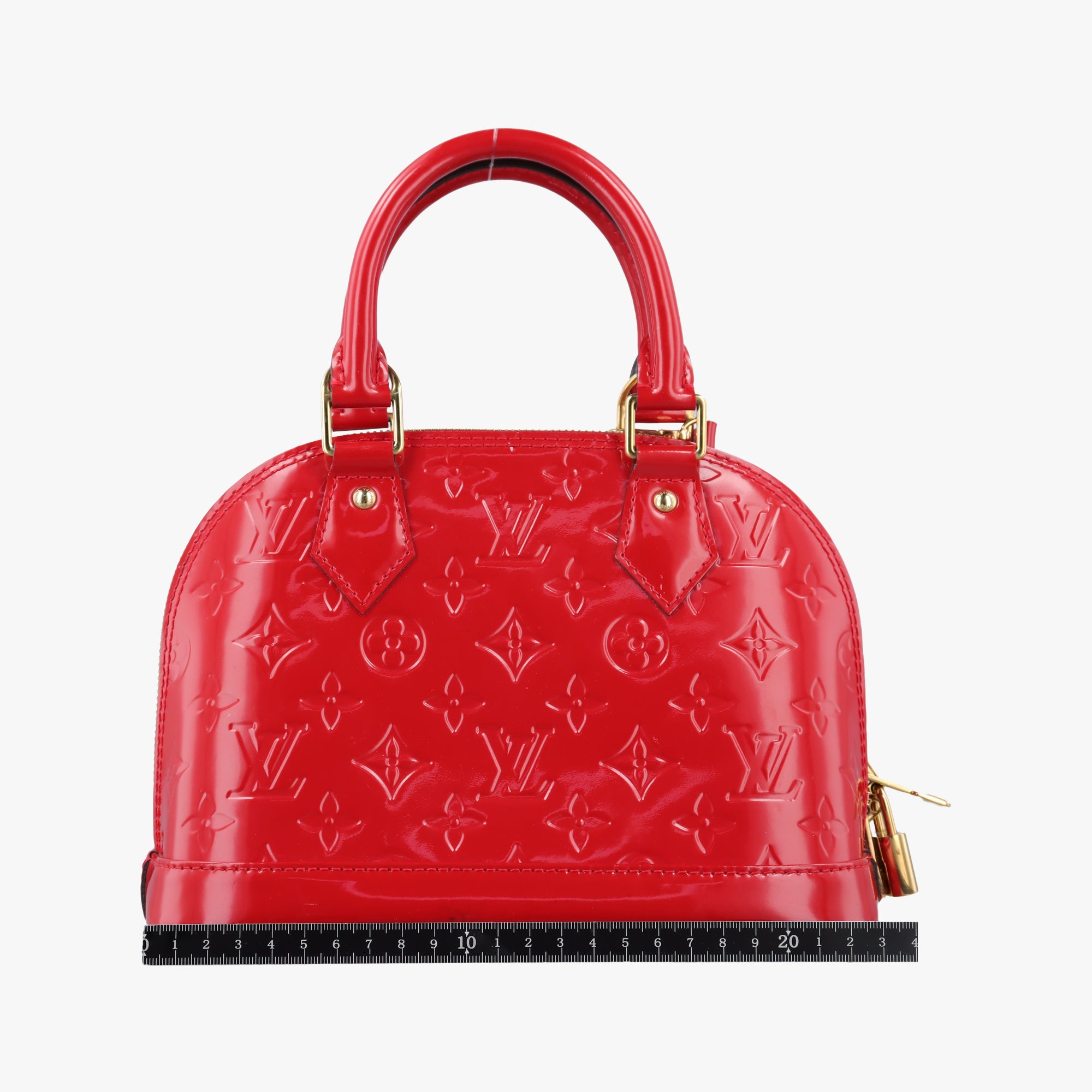 Secondhand Louis Vuitton Alma BB pomme d'amour Vernis M91606 shoulderbag | stylenewstar