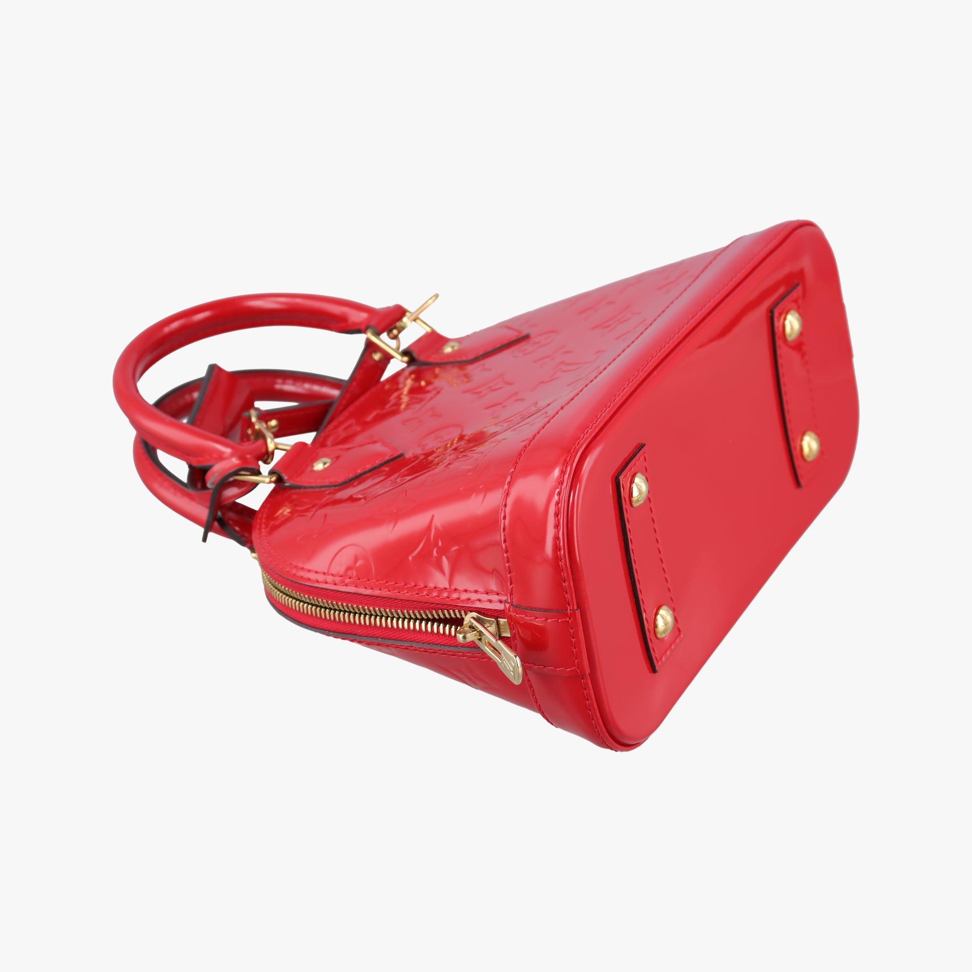 Secondhand Louis Vuitton Alma BB pomme d'amour Vernis M91606 shoulderbag | stylenewstar