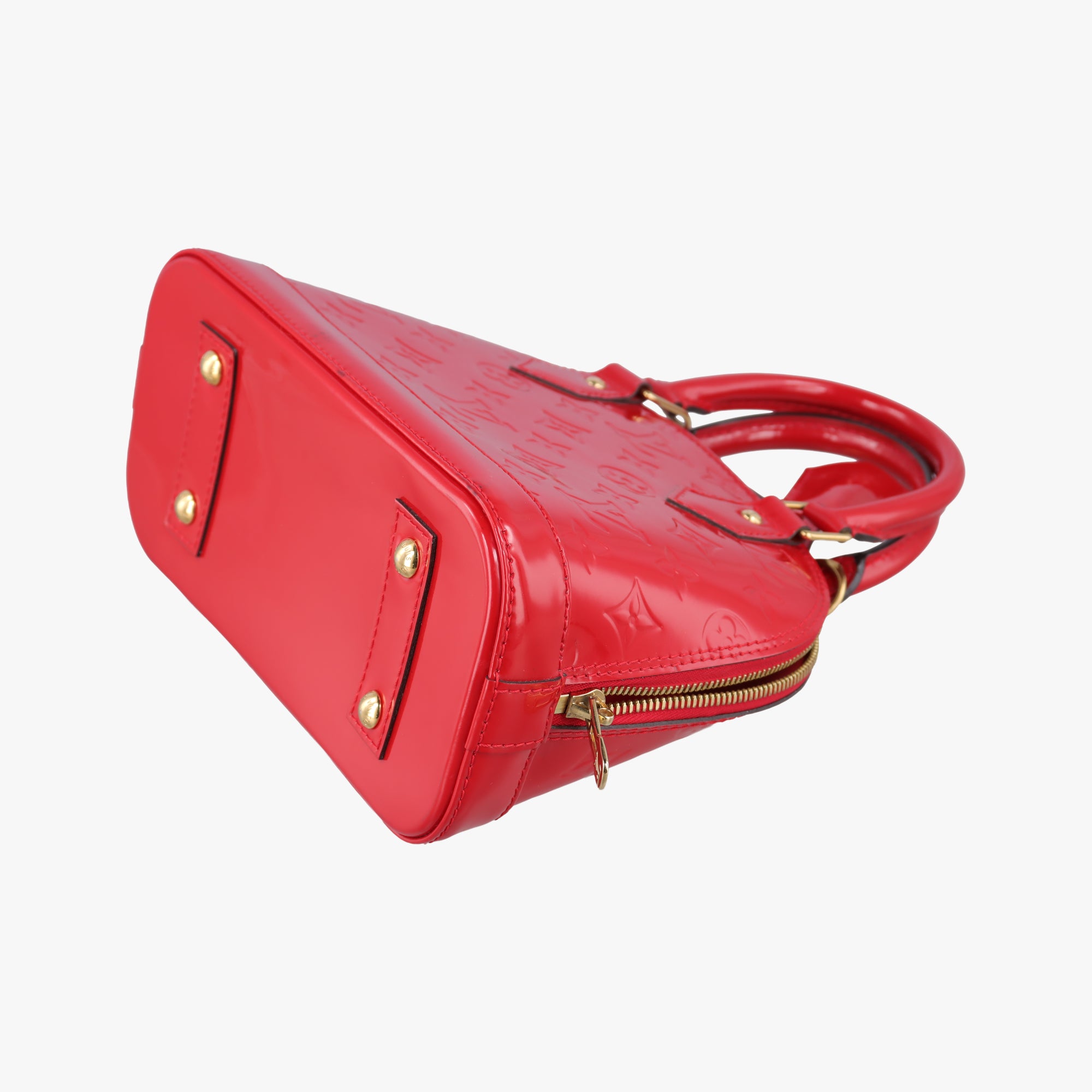 Secondhand Louis Vuitton Alma BB pomme d'amour Vernis M91606 shoulderbag | stylenewstar