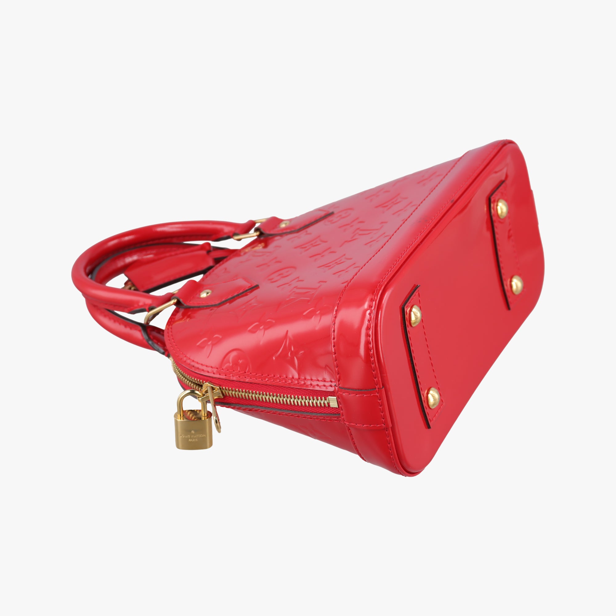 Secondhand Louis Vuitton Alma BB pomme d'amour Vernis M91606 shoulderbag | stylenewstar
