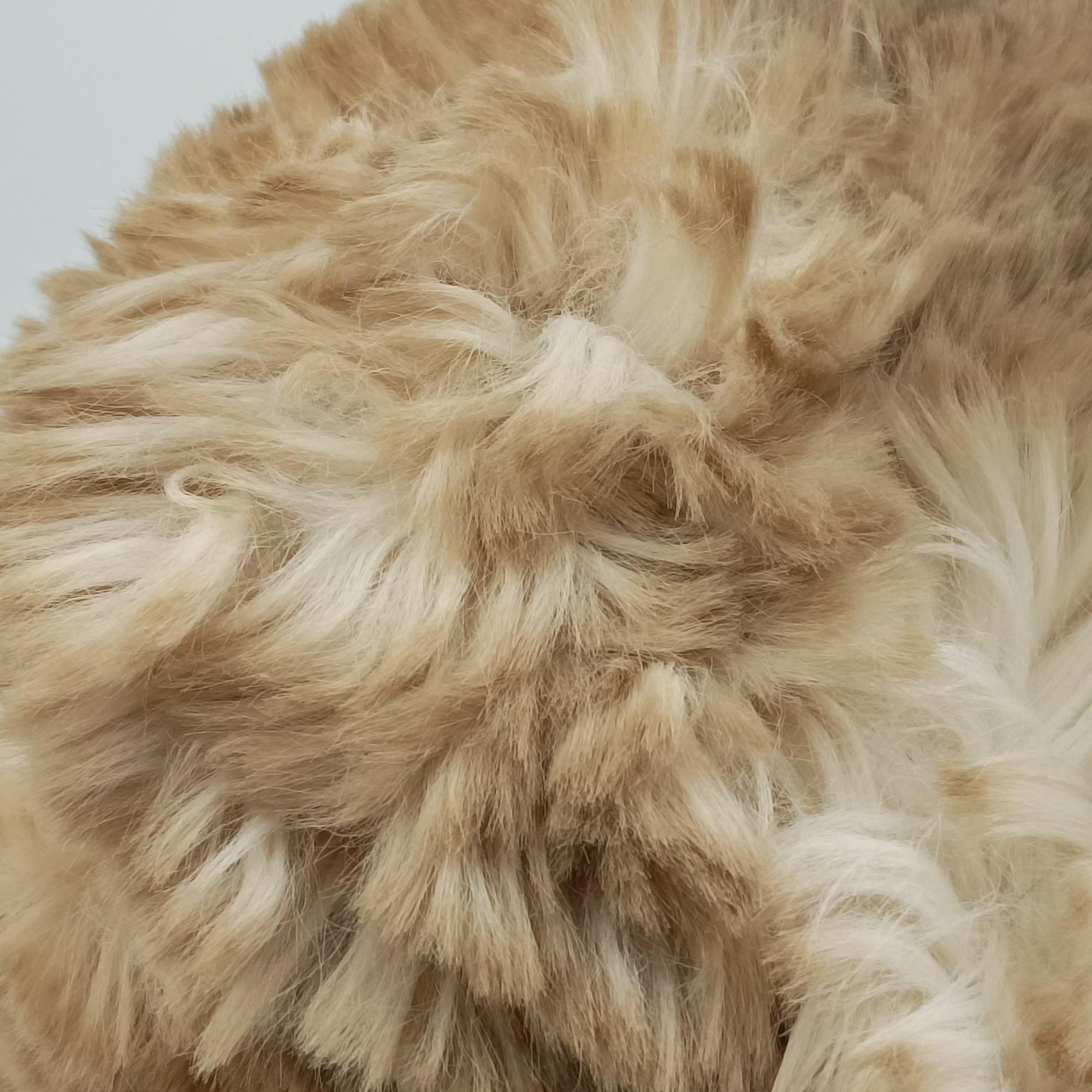 Pre-owned Prada Canapa Ecolapin Beige fur  handbag | stylenewstar